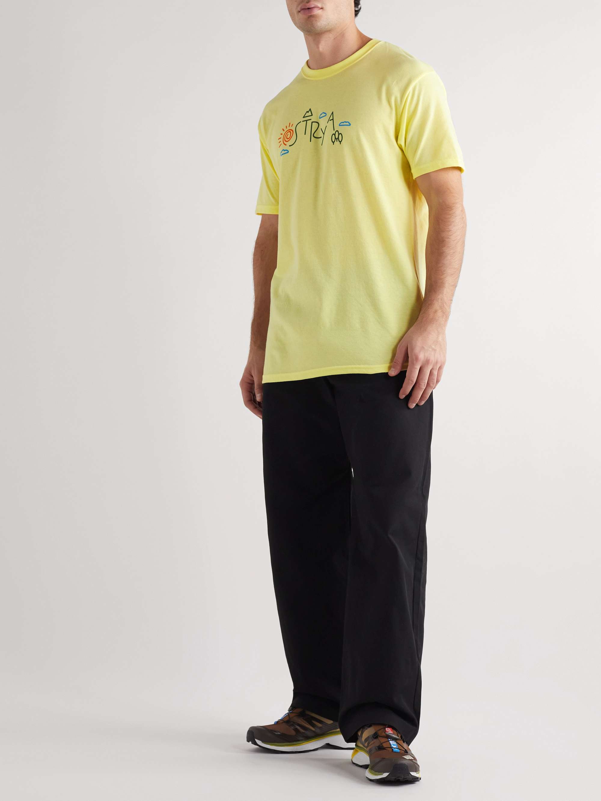 OSTRYA Sunrise Equi-Tee Logo-Print Cotton-Blend Jersey T-Shirt