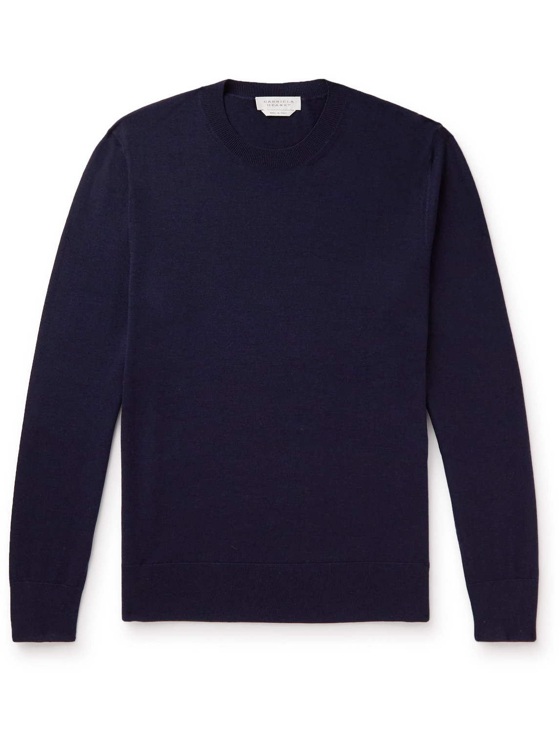 Gabriela Hearst Men's Palco Solid Wool Crew Sweater In Unknown