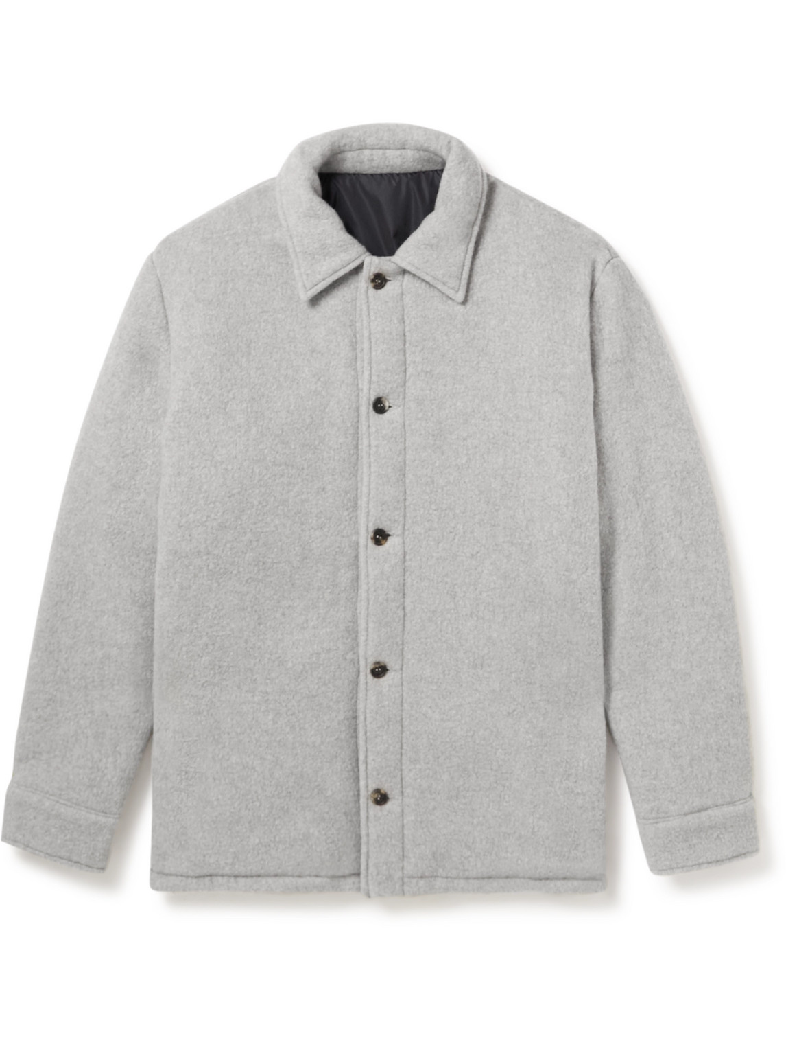 GABRIELA HEARST ARGUS REVERSIBLE RECYCLED-CASHMERE AND SHELL JACKET