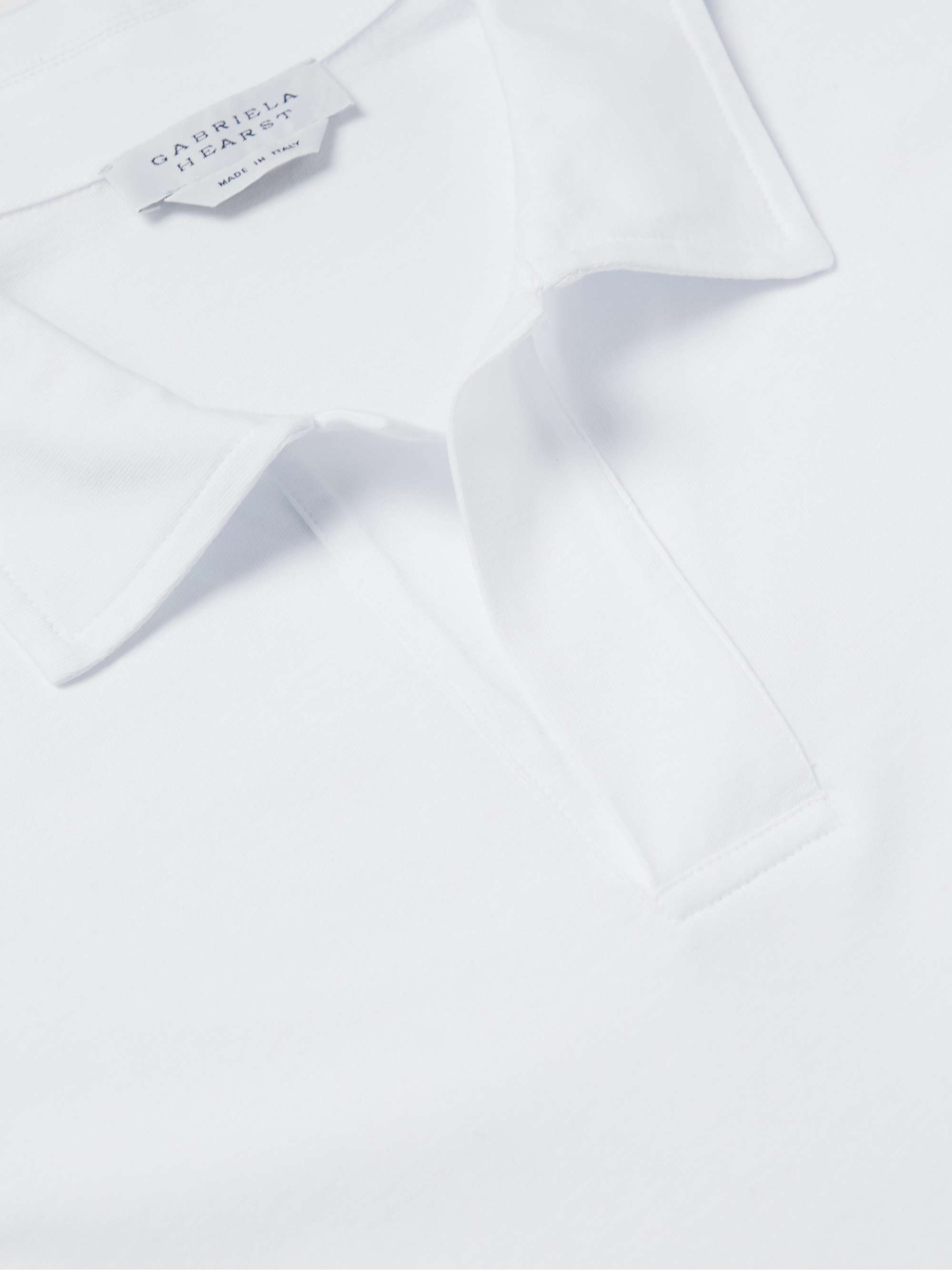 GABRIELA HEARST Cotton-Jersey Polo Shirt