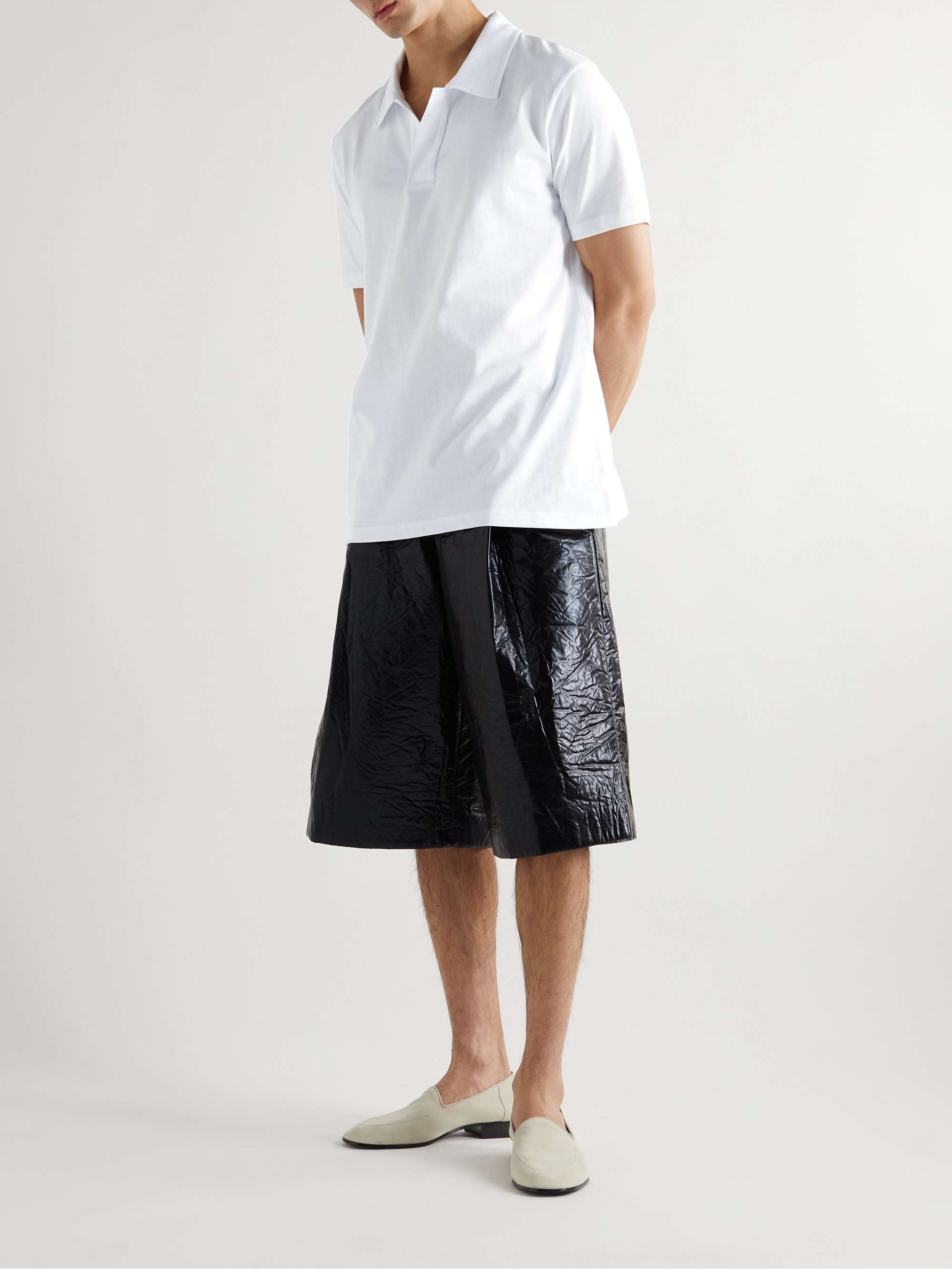 GABRIELA HEARST Cotton-Jersey Polo Shirt