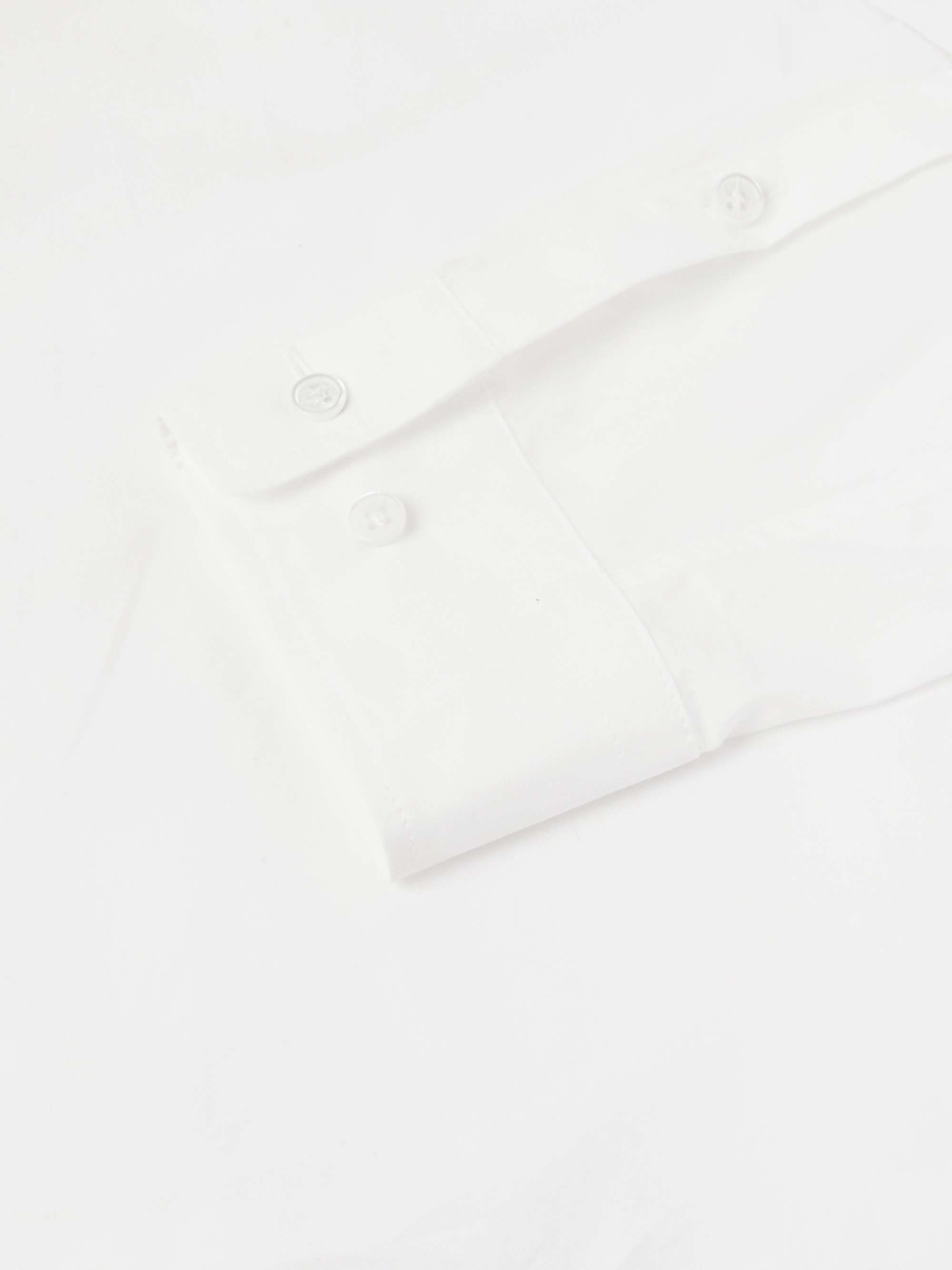 GABRIELA HEARST Ollie Grandad-Collar Cotton-Poplin Shirt