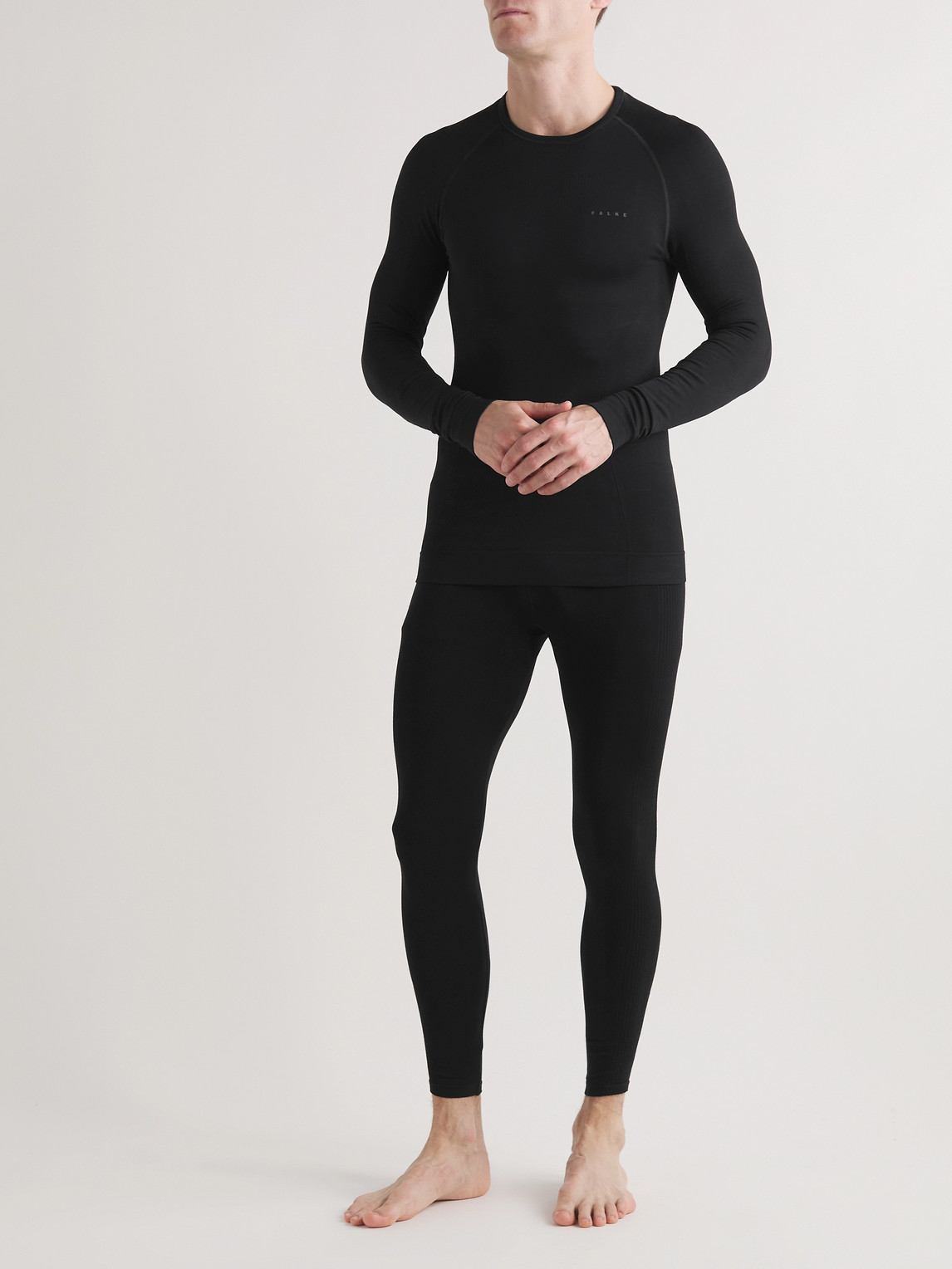 Allo Stretch-Jersey Thermal Ski Tights — 2