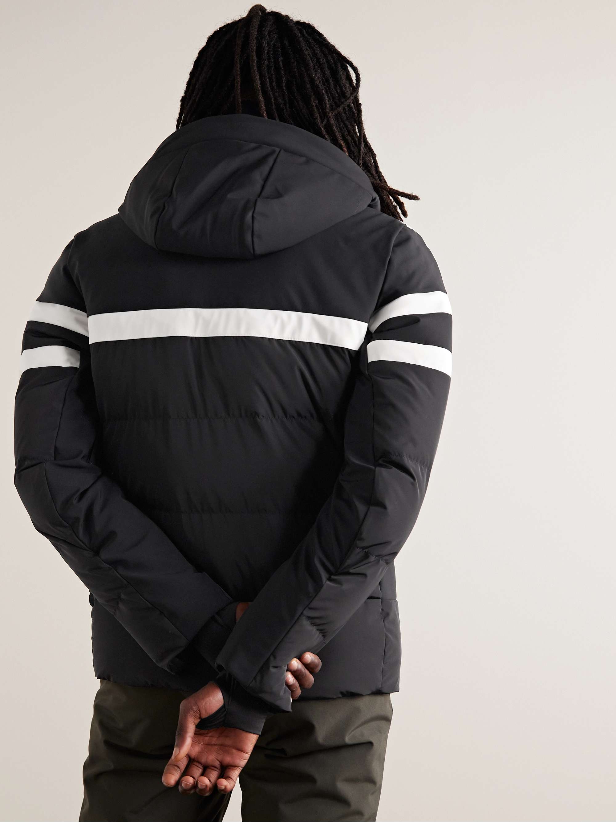 FUSALP Abelban Quilted Colour-Block Hooded Ski Jacket