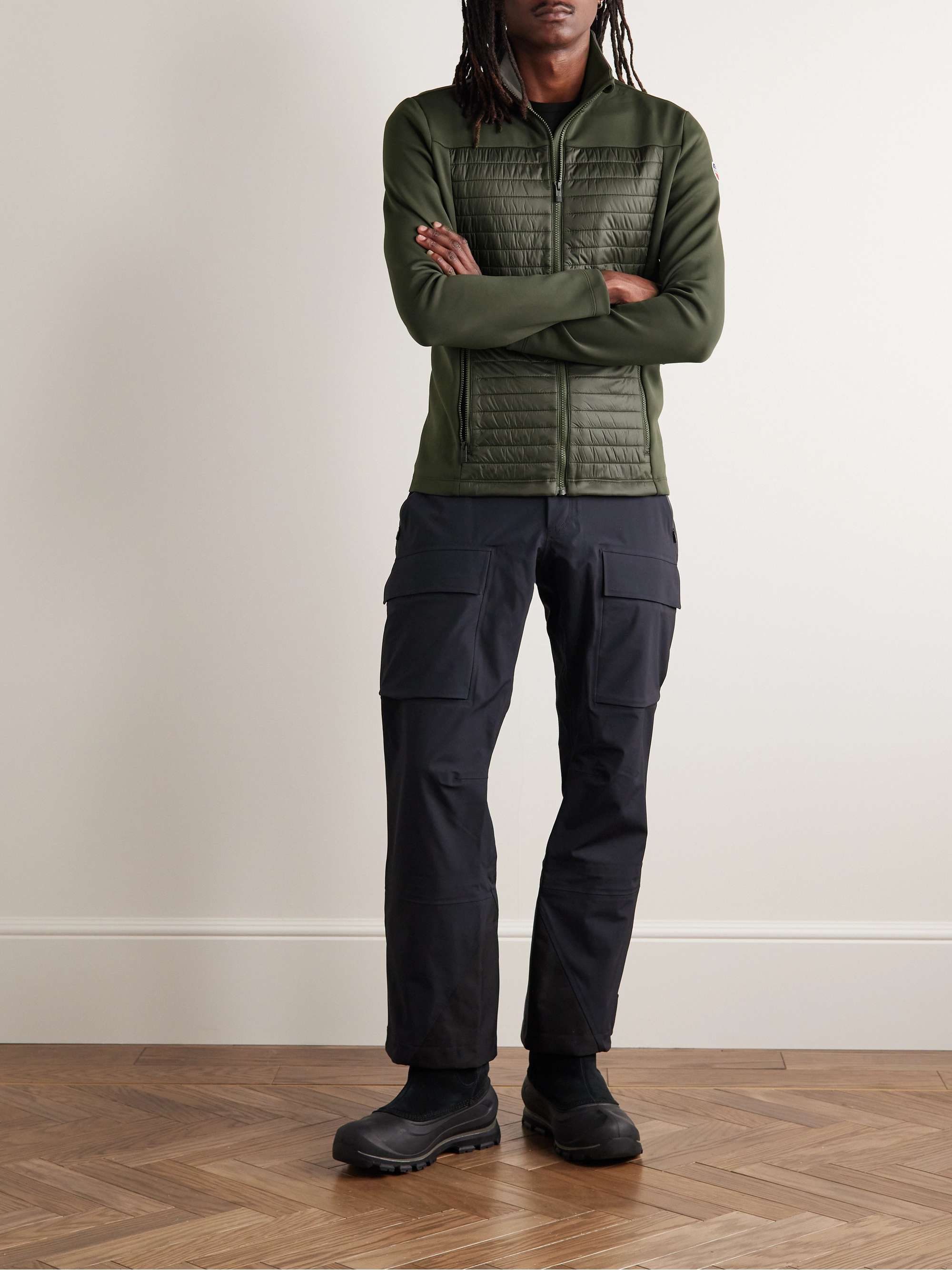 FUSALP Aspon II Slim-Fit Panelled Stretch-Jersey and Quilted Shell Jacket