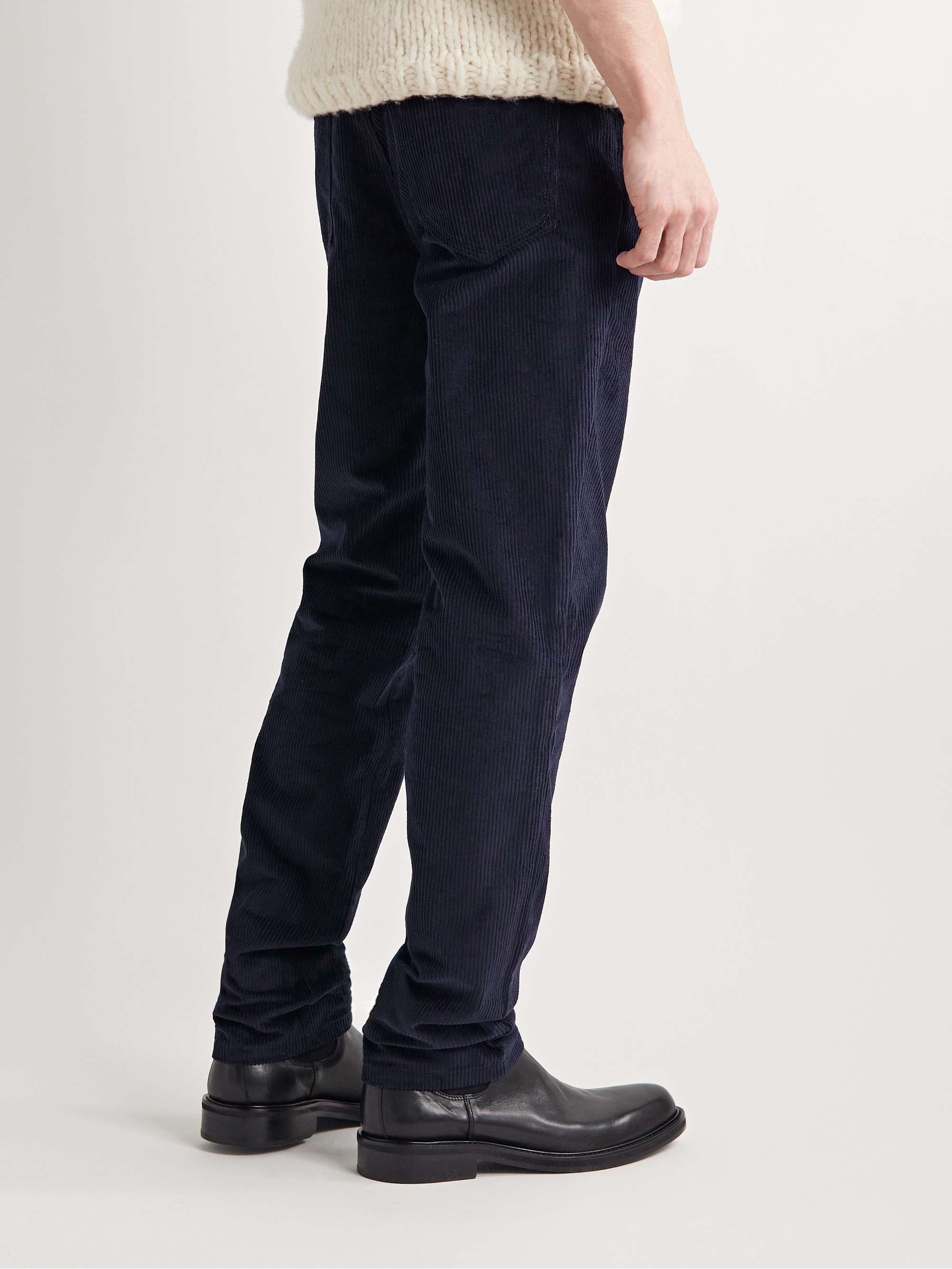 GABRIELA HEARST Austin Slim-Fit Cotton-Corduroy Trousers