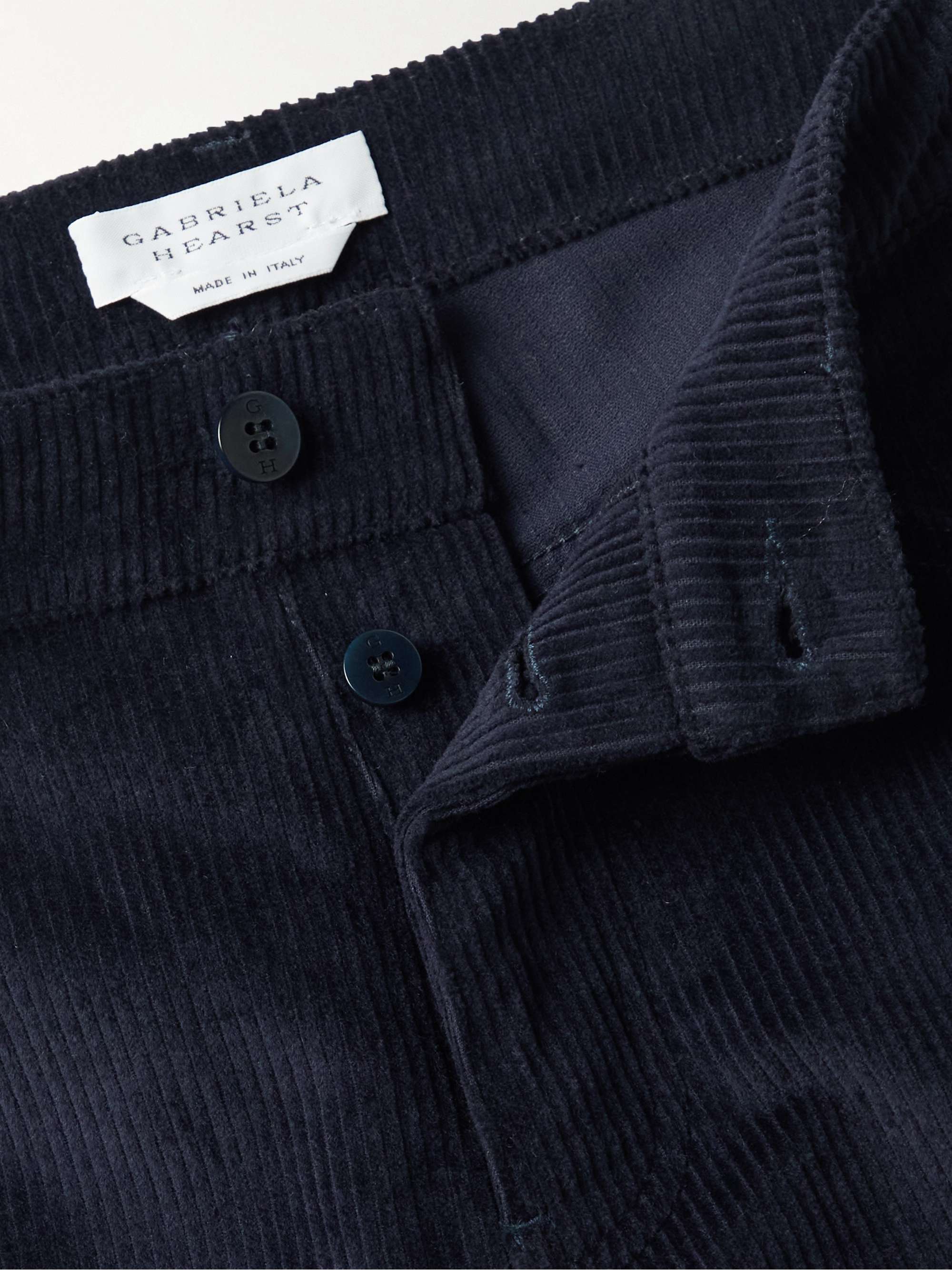 GABRIELA HEARST Austin Slim-Fit Cotton-Corduroy Trousers