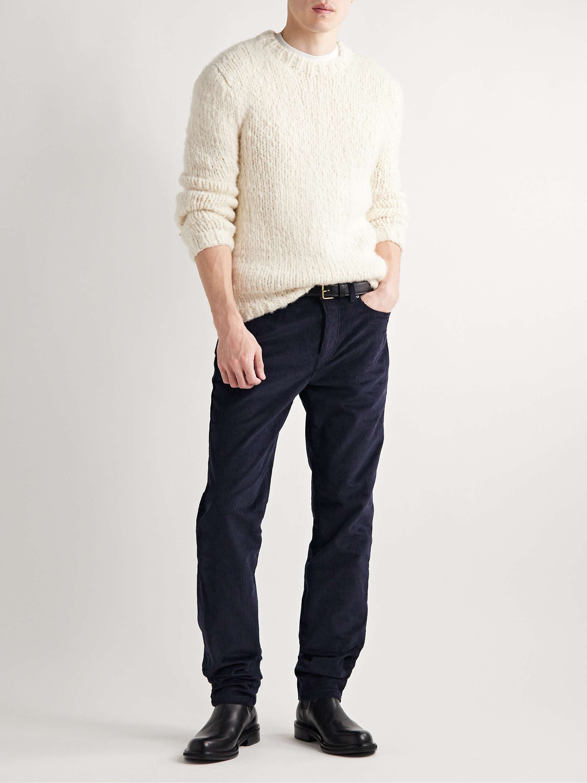 GABRIELA HEARST Austin Slim-Fit Cotton-Corduroy Trousers