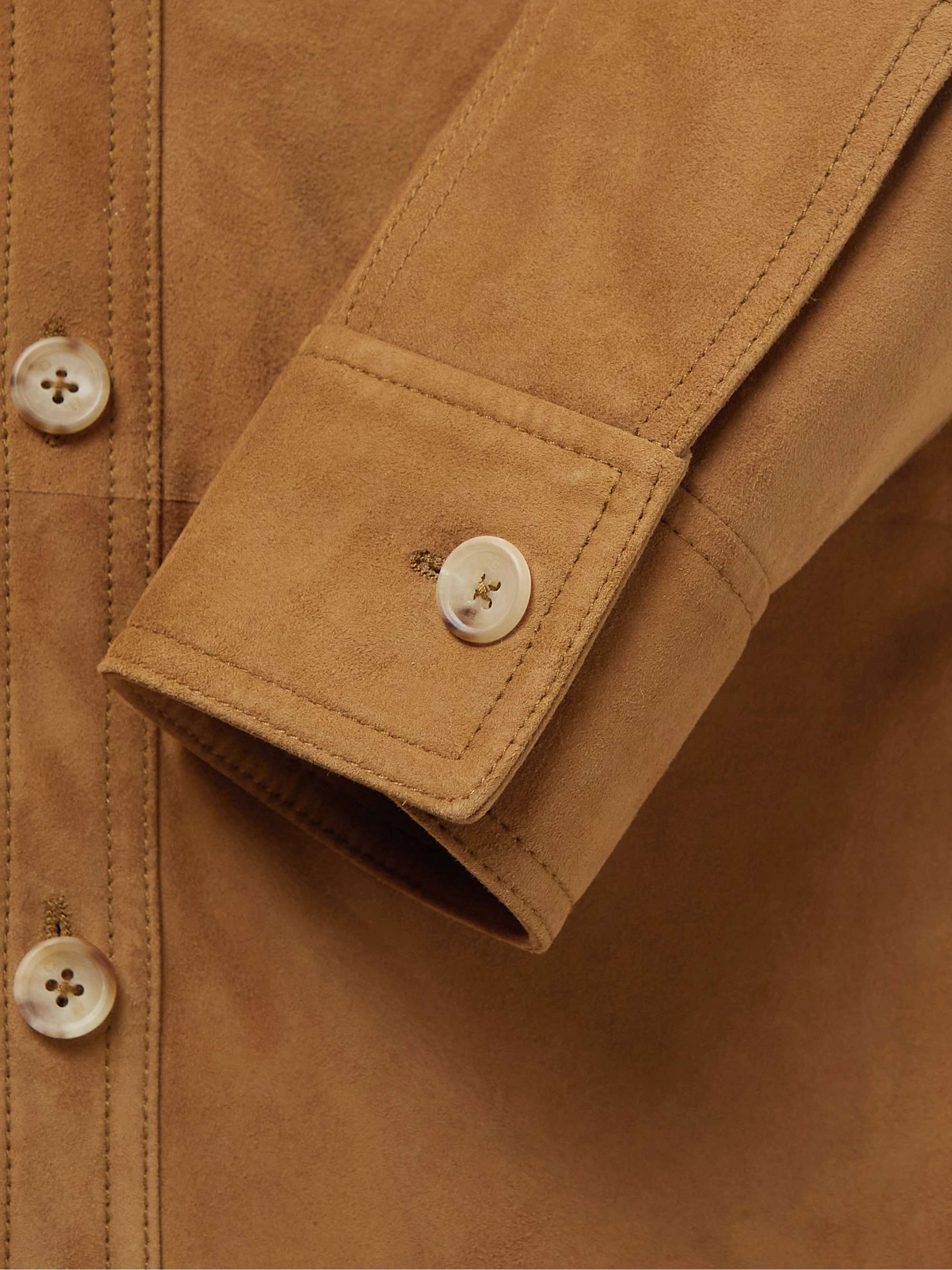 GABRIELA HEARST Lucas Suede Overshirt