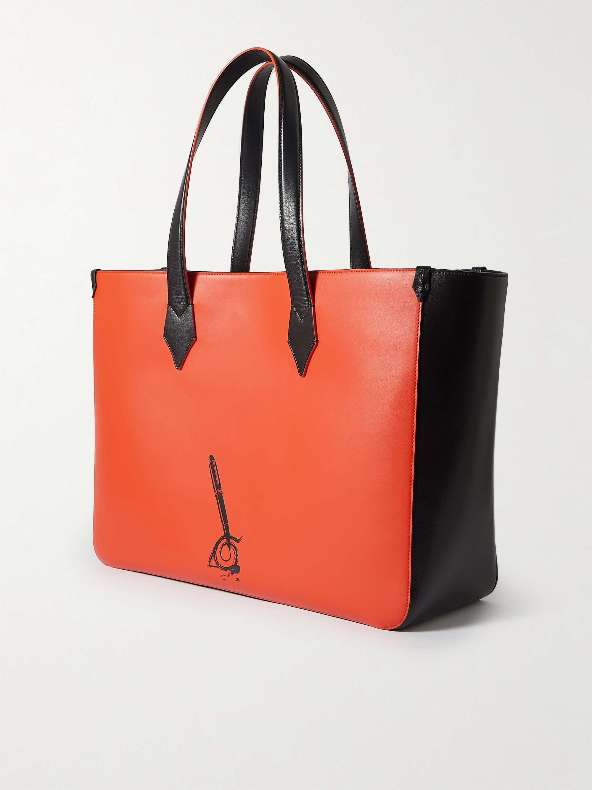 MONTBLANC + Naruto Printed Leather Tote Bag