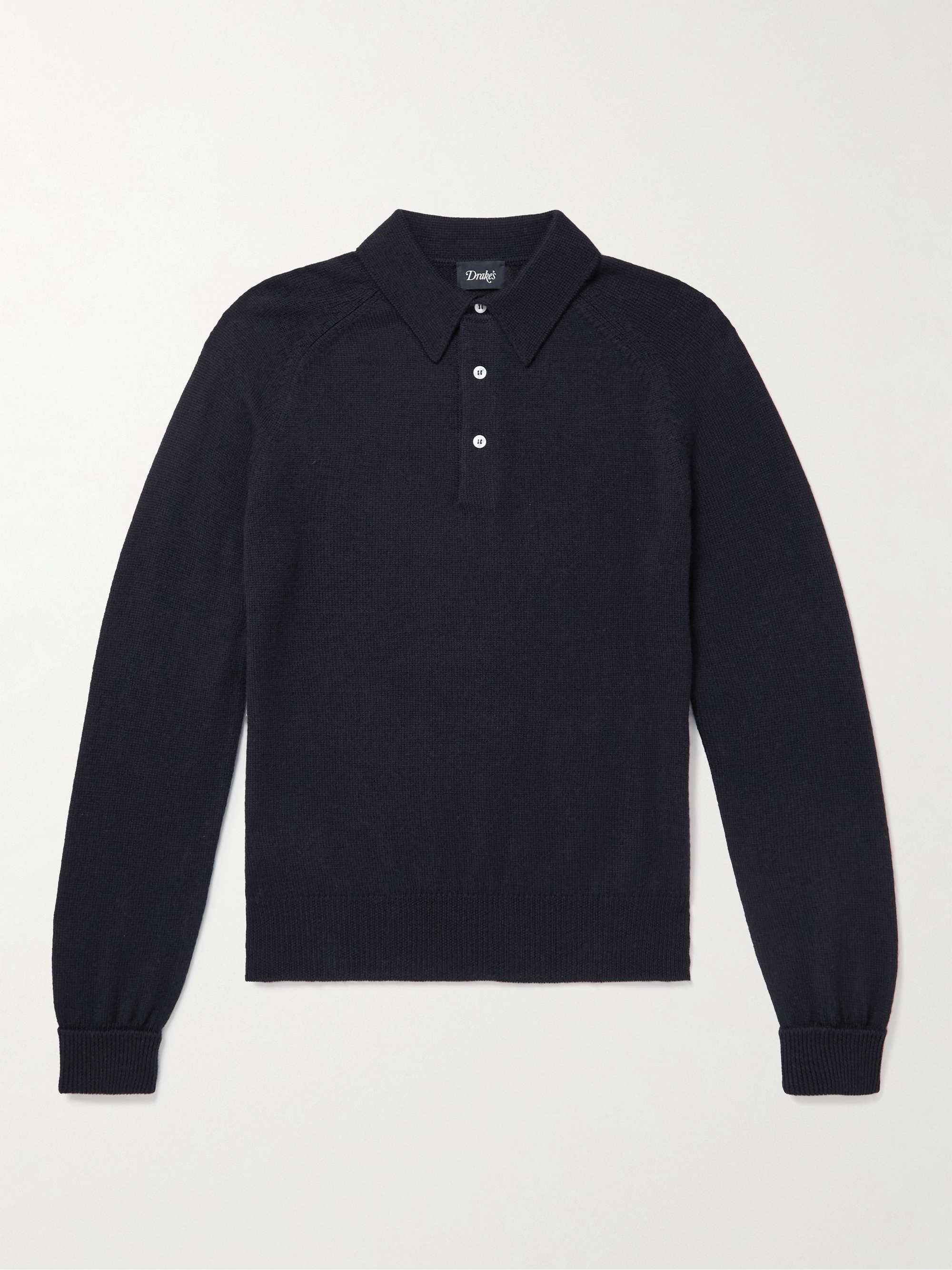 DRAKE'S Merino Wool Polo Shirt for Men | MR PORTER