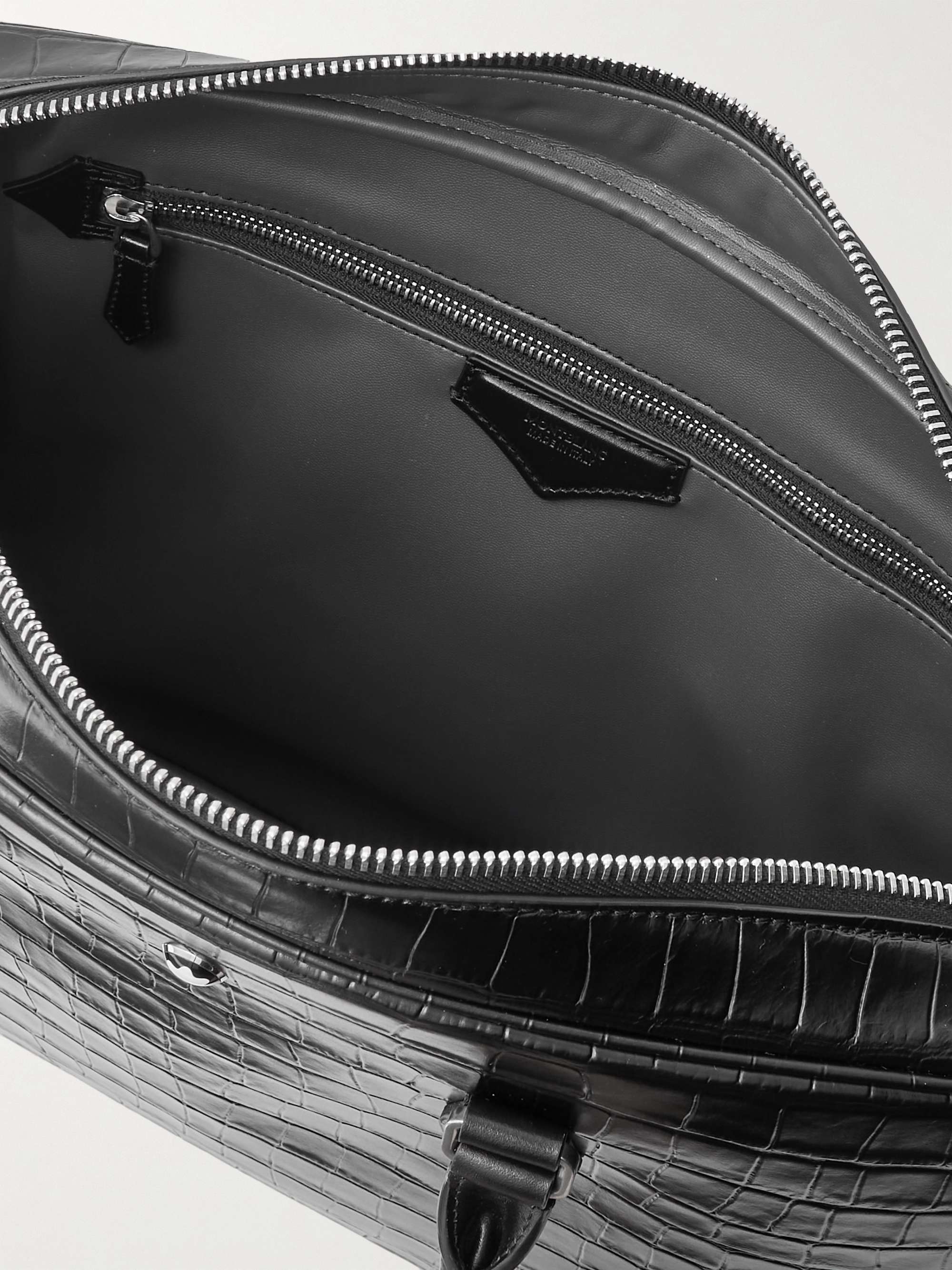 MONTBLANC Meisterstück Croc-Effect Leather Briefcase