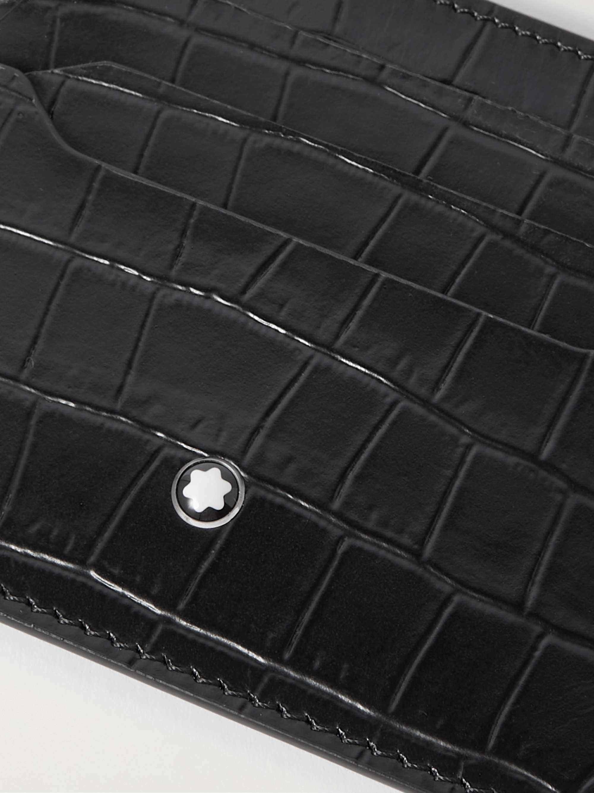 MONTBLANC Meisterstück Croc-Effect Leather Cardholder