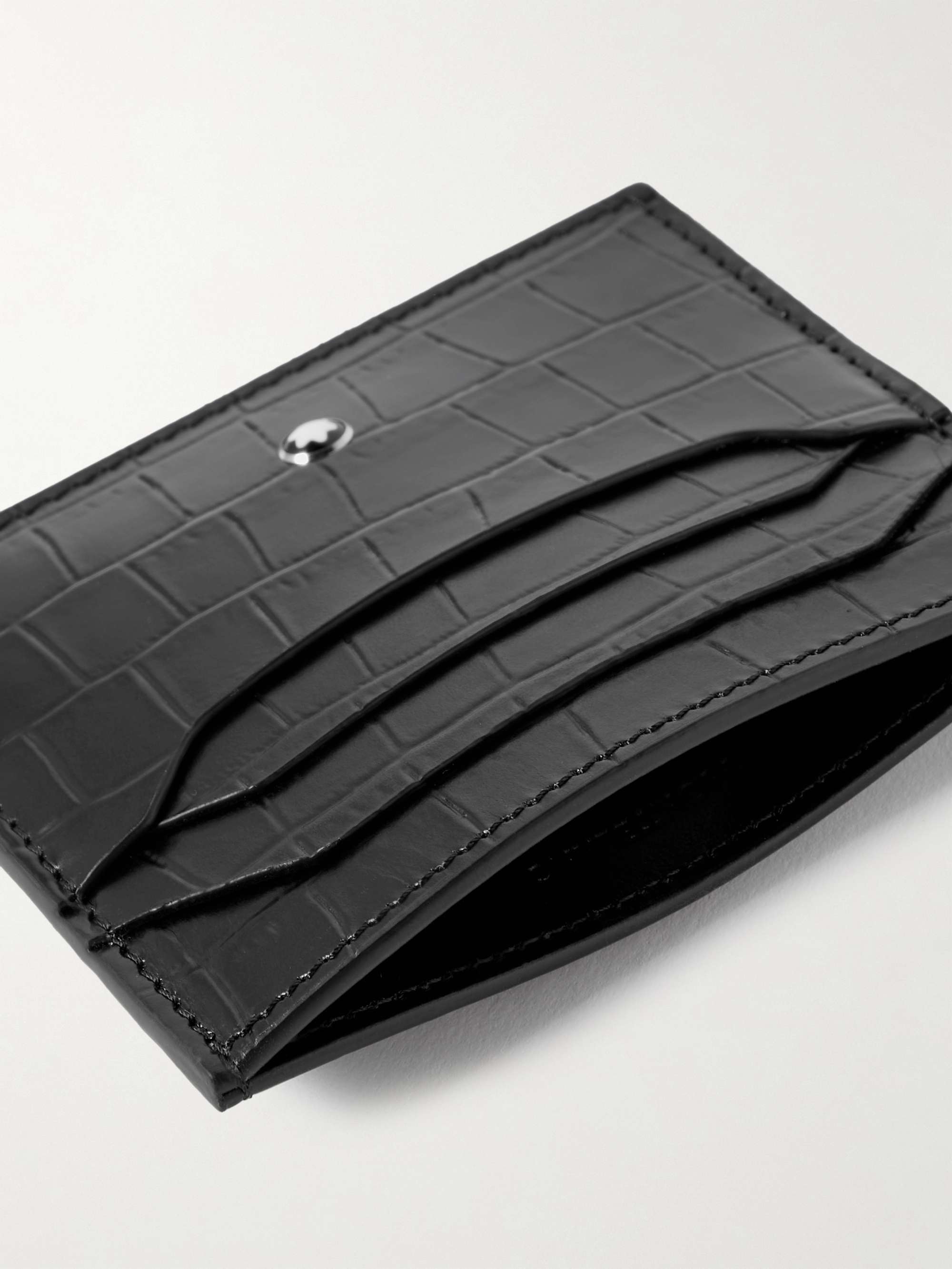 MONTBLANC Meisterstück Croc-Effect Leather Cardholder