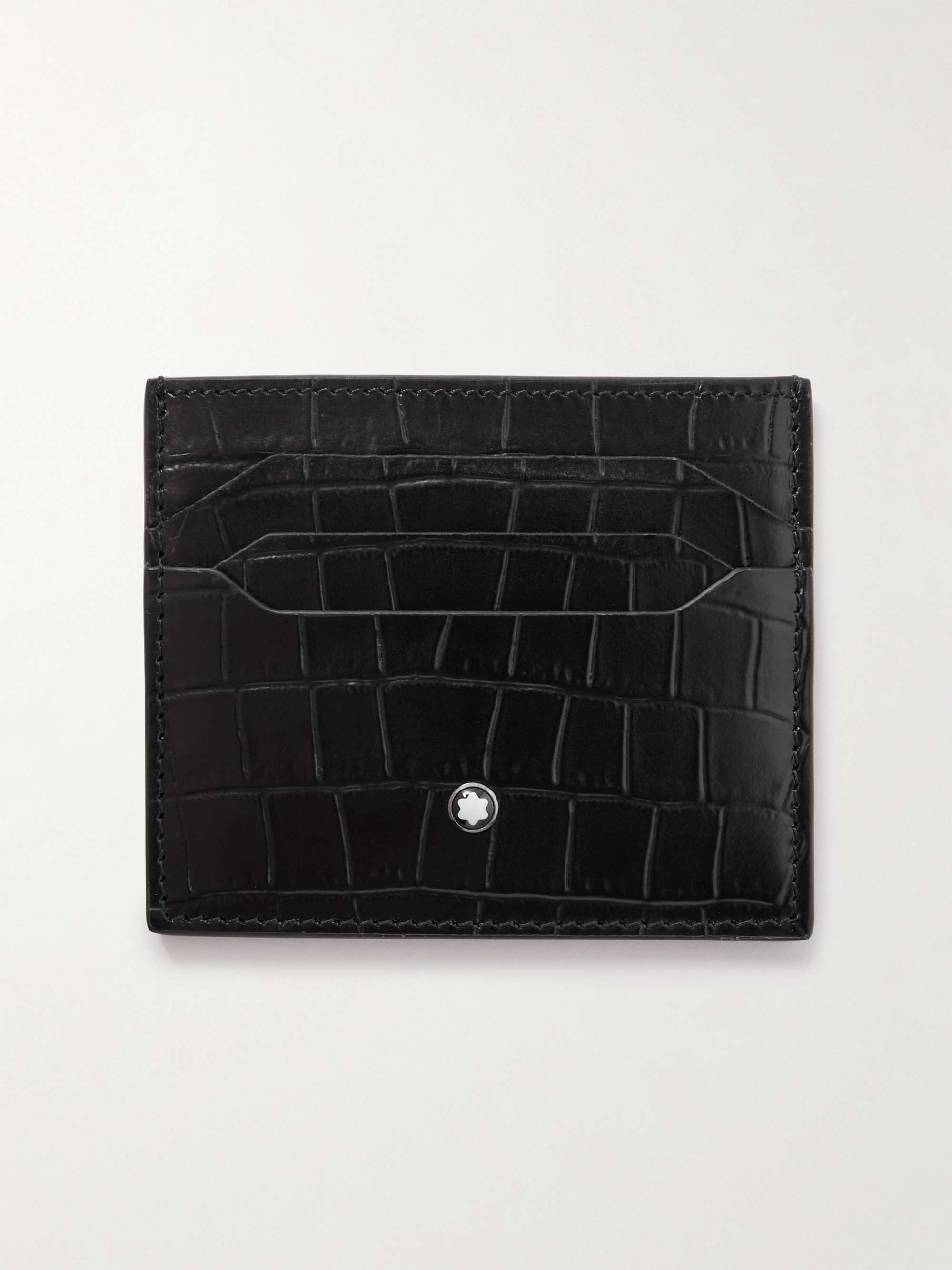 MONTBLANC Meisterstück Croc-Effect Leather Cardholder