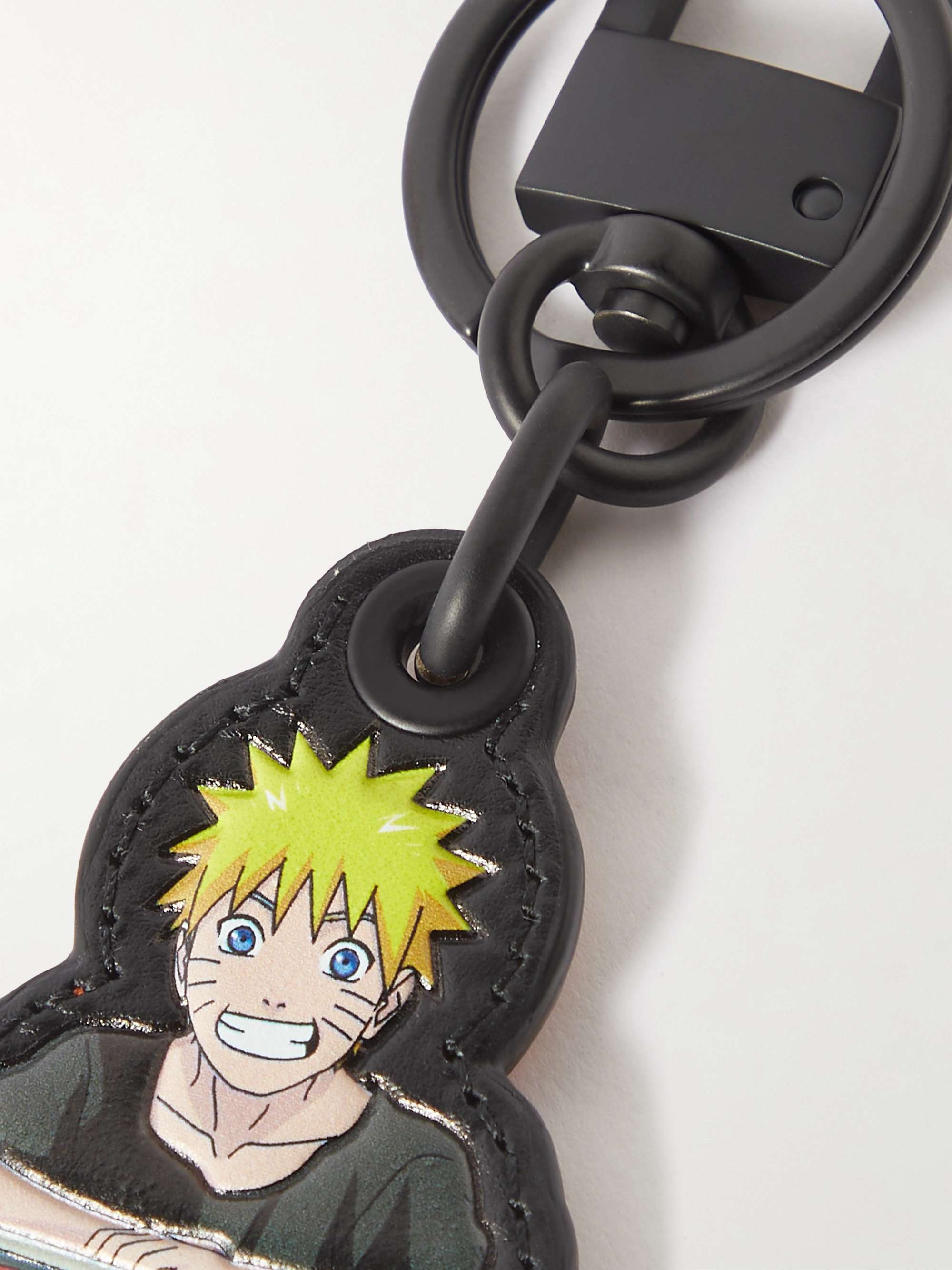 MONTBLANC + Naruto Printed Leather Key Fob