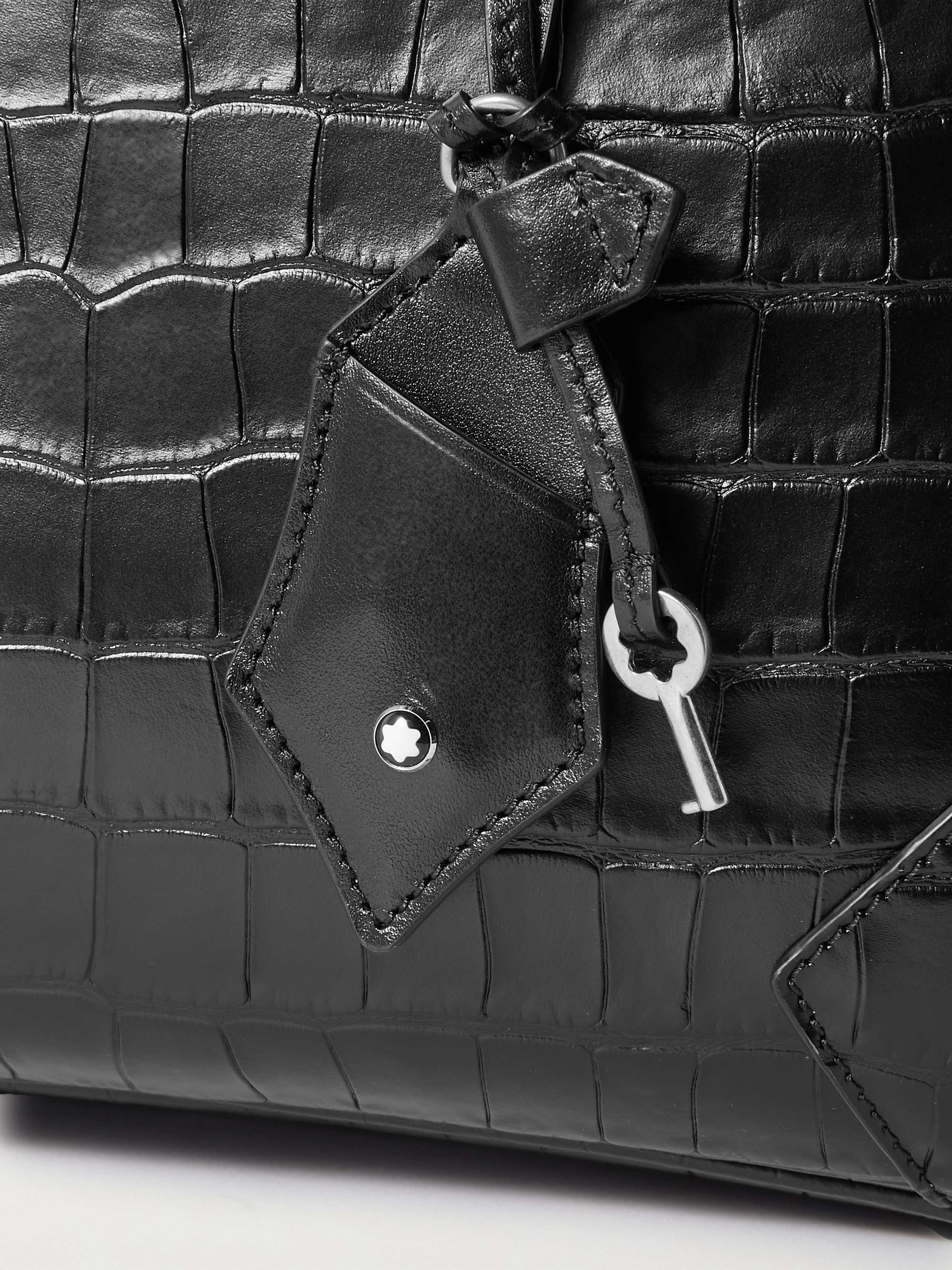 MONTBLANC Meisterstück Croc-Effect Leather Duffle Bag