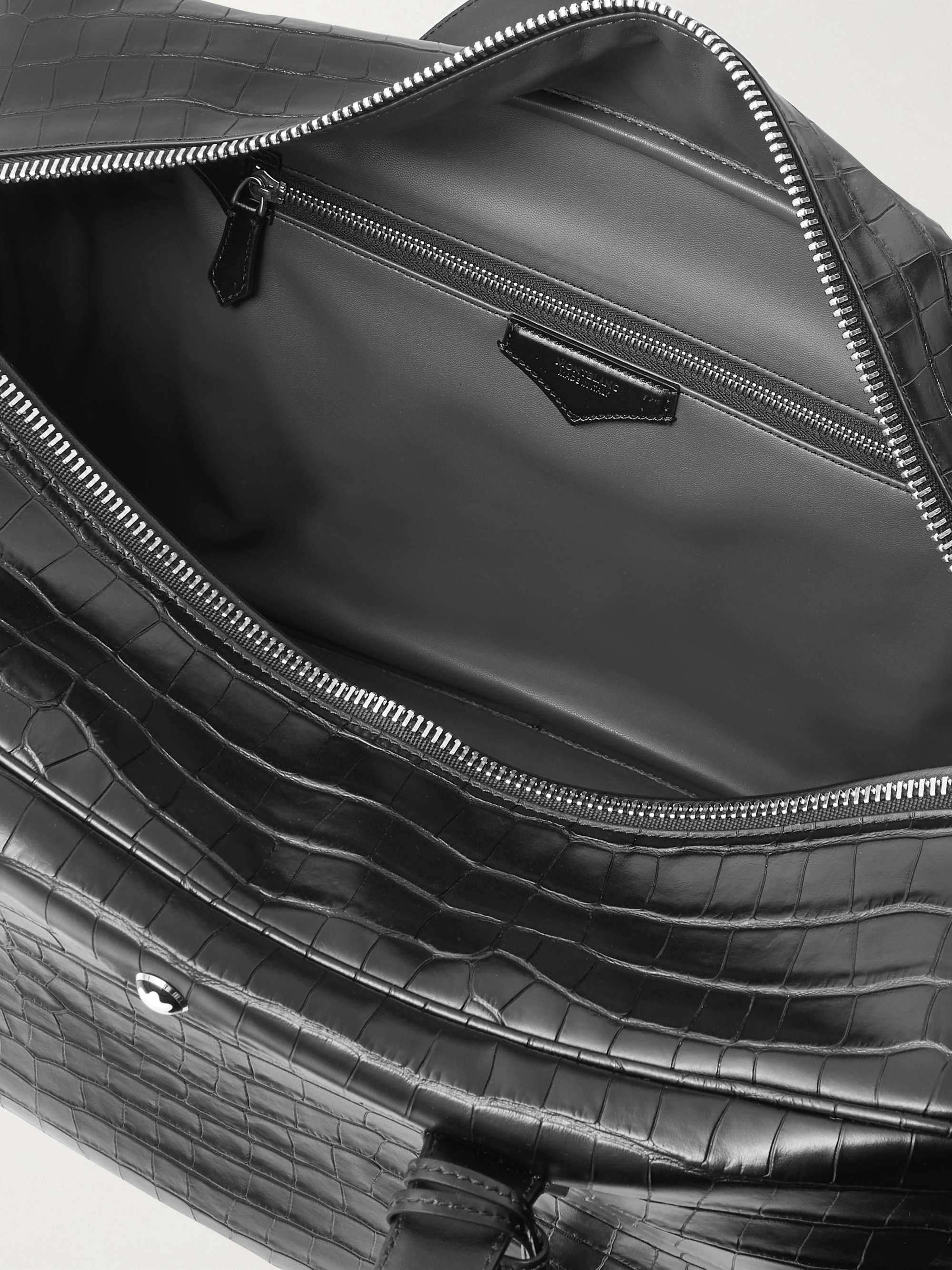 MONTBLANC Meisterstück Croc-Effect Leather Duffle Bag