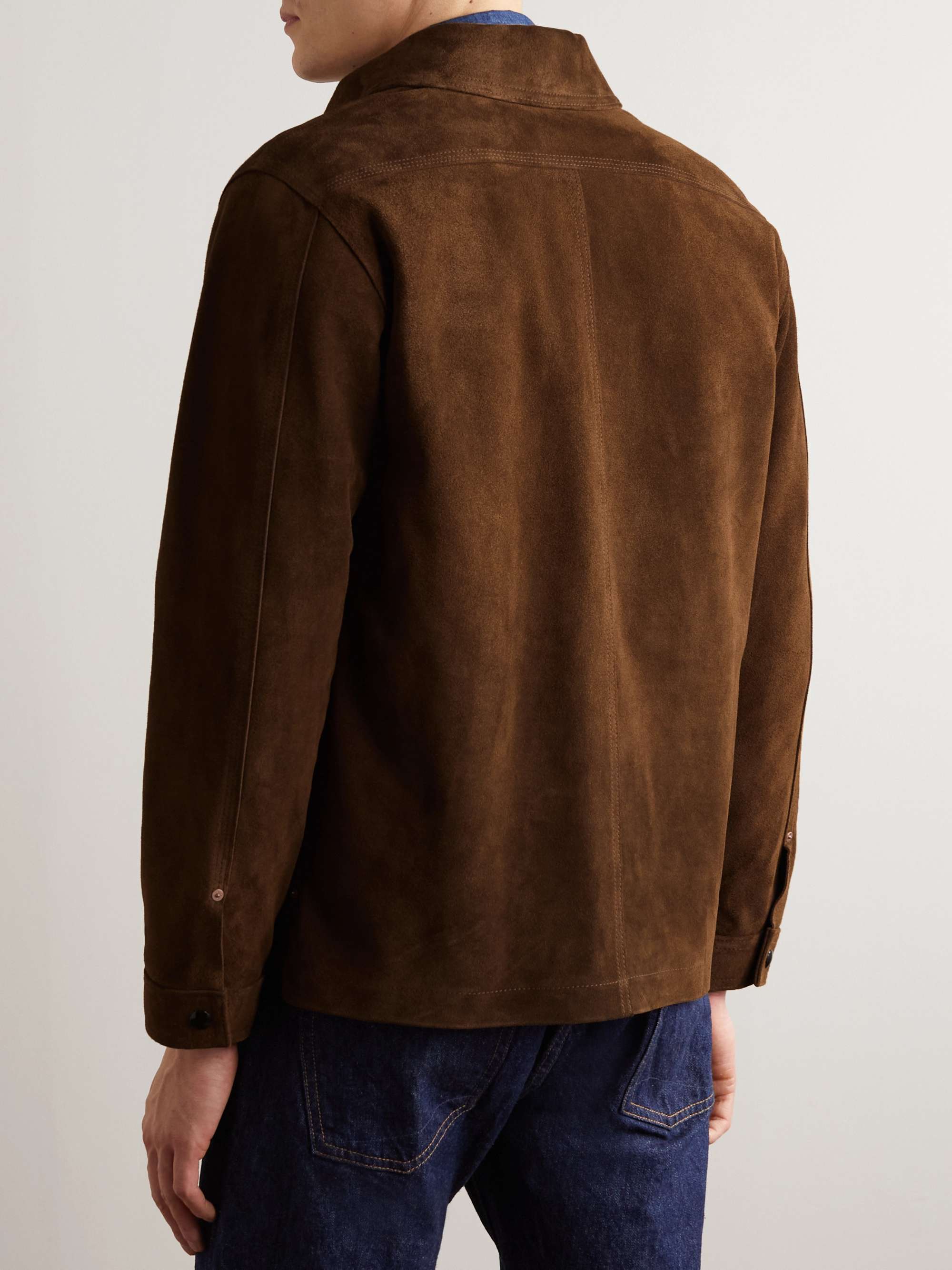 DRAKE'S Suede Jacket