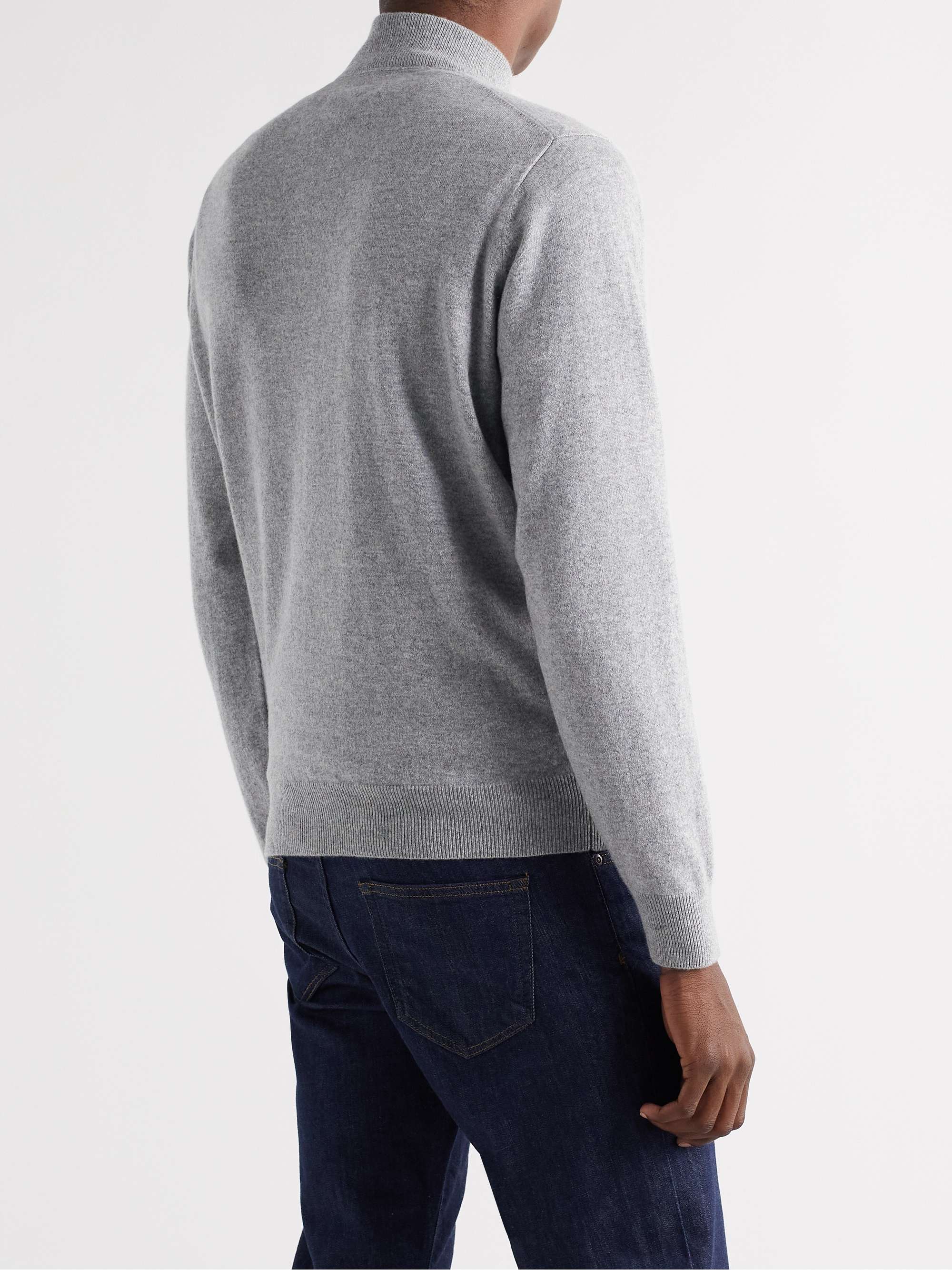 PETER MILLAR Cashmere-Blend Half-Zip Sweater