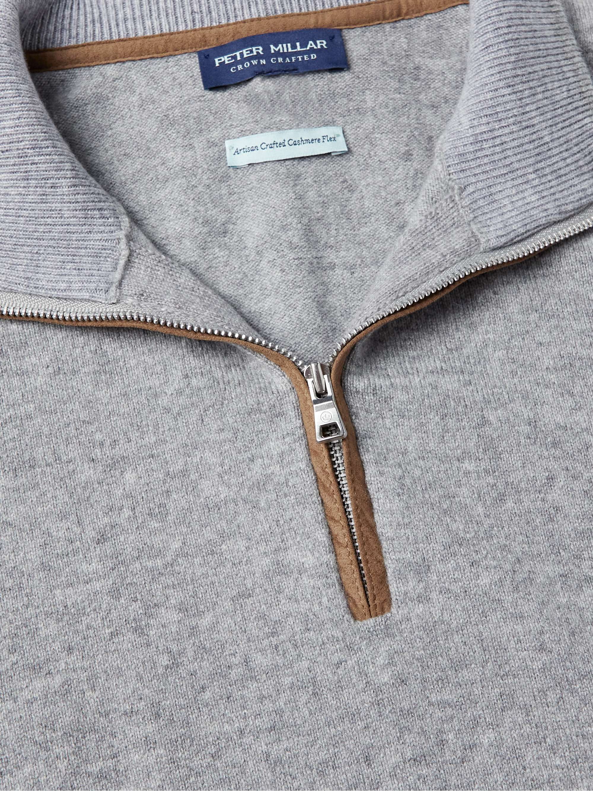 PETER MILLAR Cashmere-Blend Half-Zip Sweater
