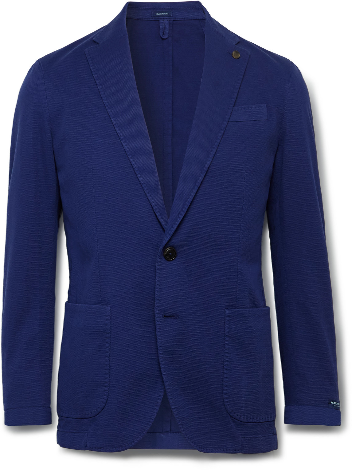 Southport Slim-Fit Garment-Dyed Cotton-Blend Piqué Blazer