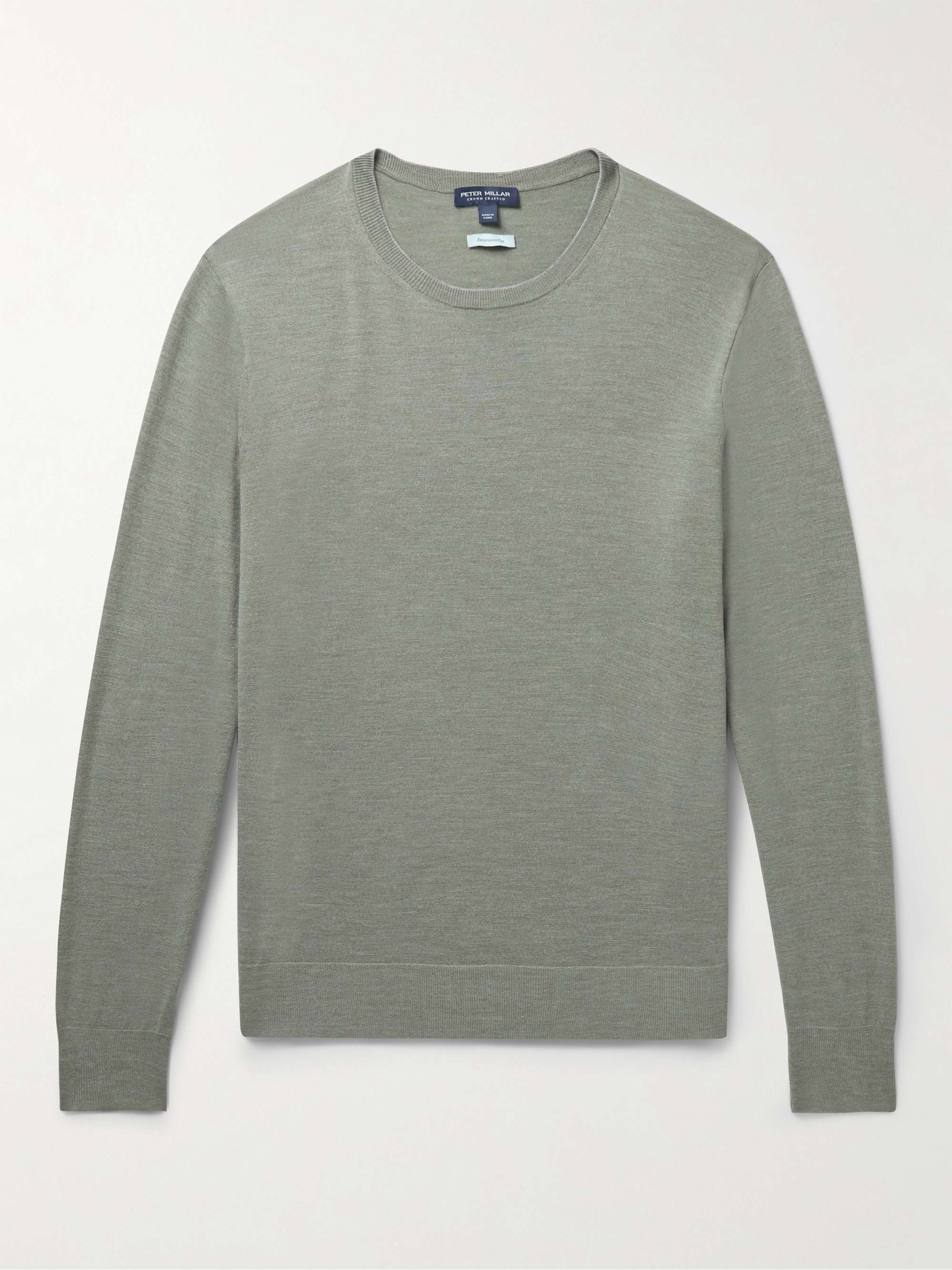 PETER MILLAR Excursionist Flex Merino Wool-Blend Sweater for Men | MR ...