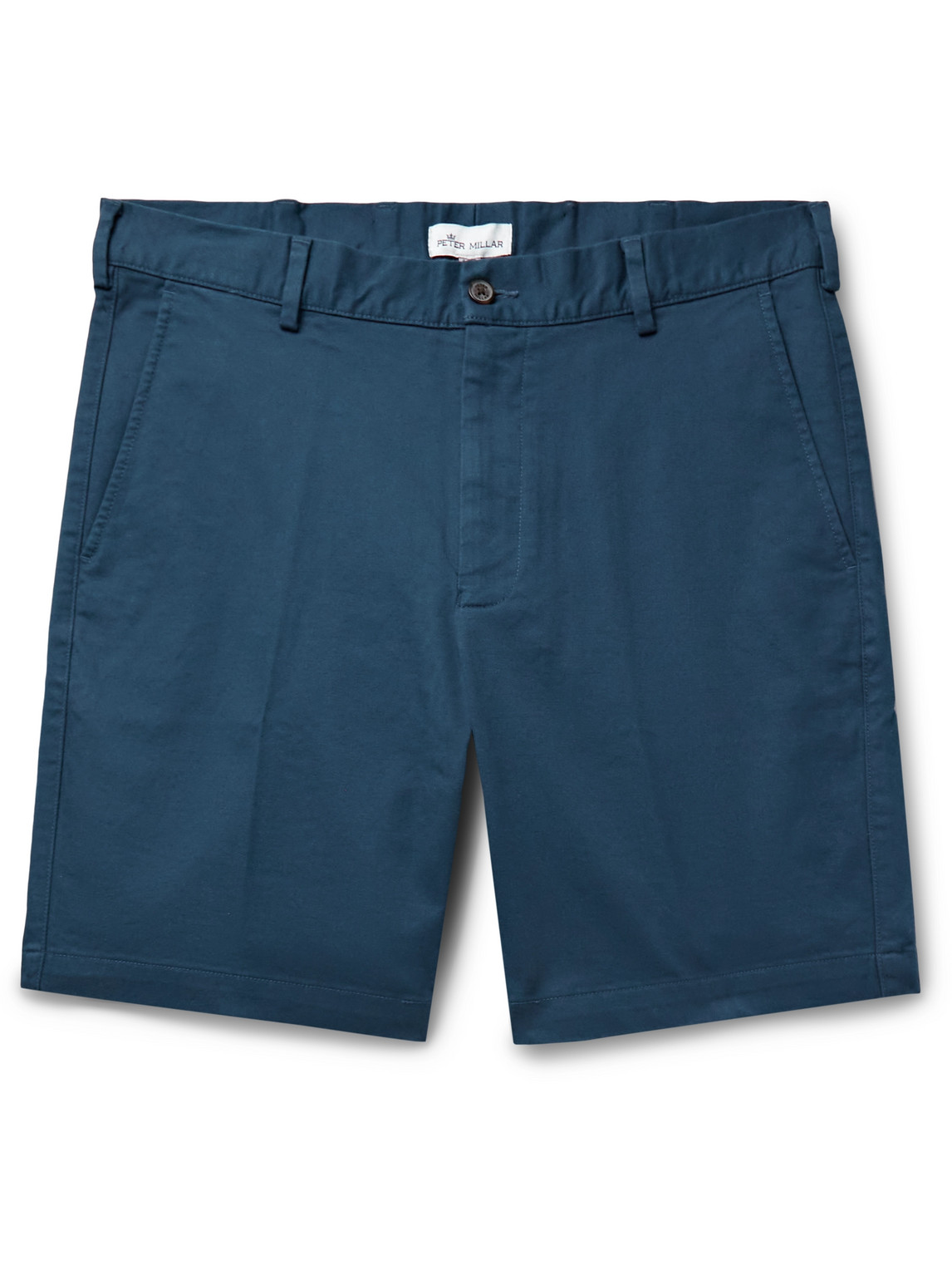 Peter Millar Pilot Slim-fit Stretch-pima Cotton-twill Shorts In Blue