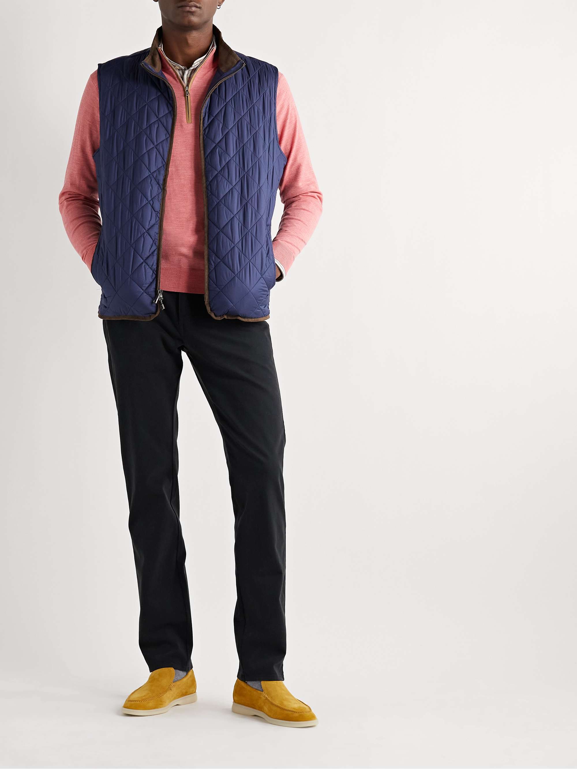 PETER MILLAR Excursionist Flex Wool-Blend Half-Zip Sweater