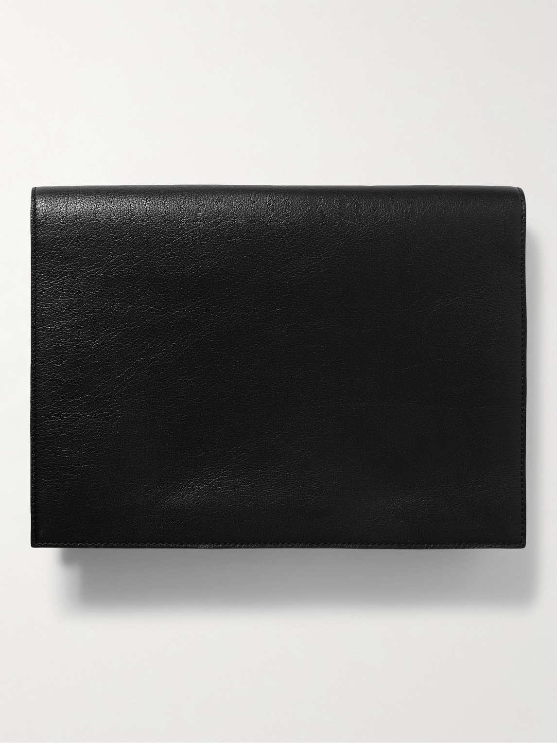 Shop Metier Textured-leather Pouch In Black