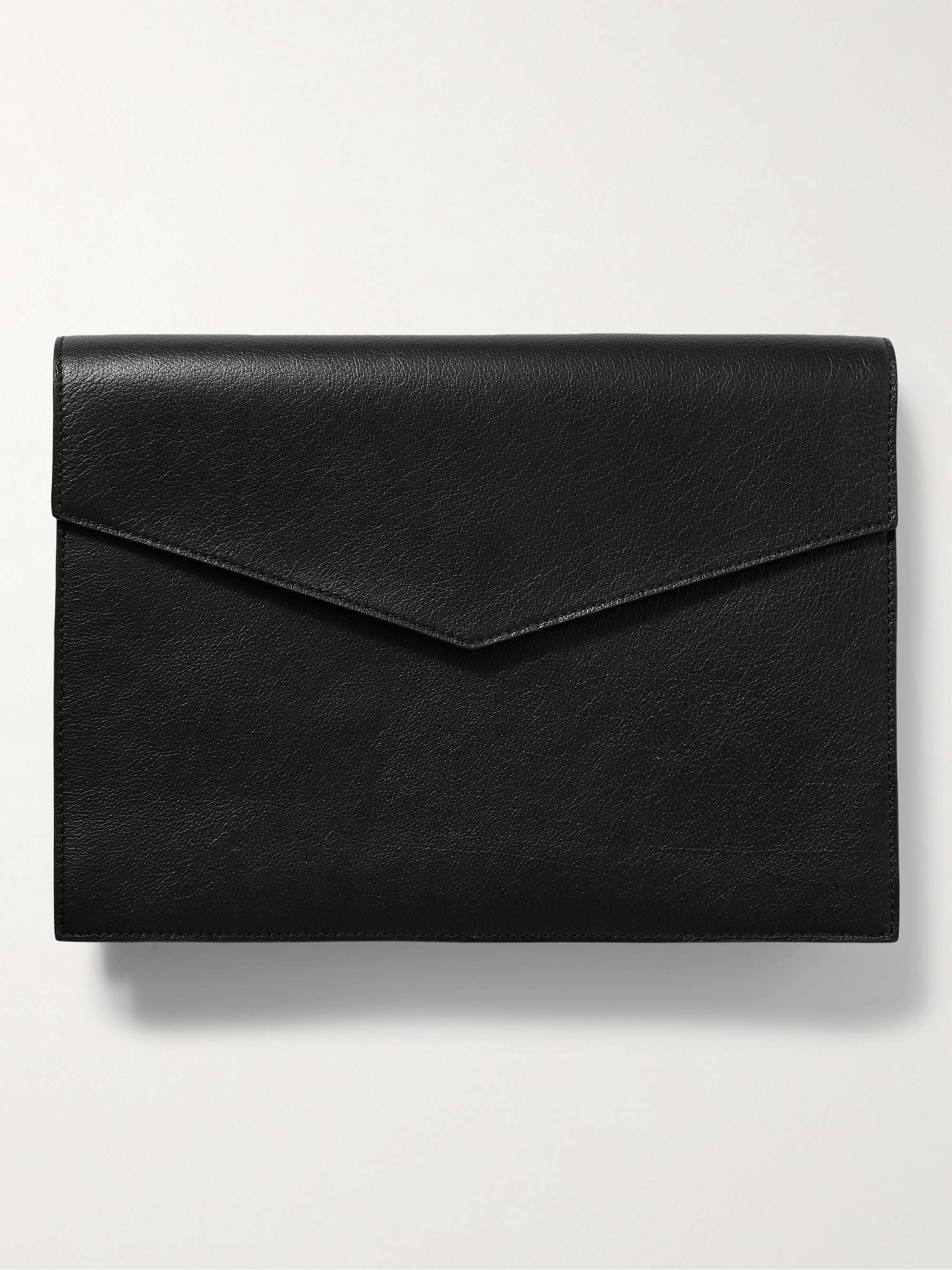 ALEXANDER MCQUEEN Envelope croc-effect leather pouch