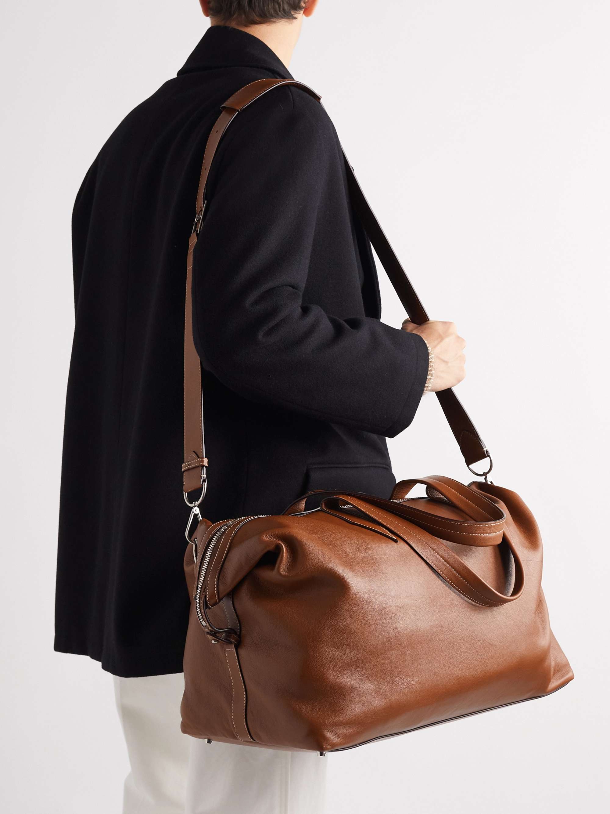 MÉTIER Nomad Leather Weekend Bag