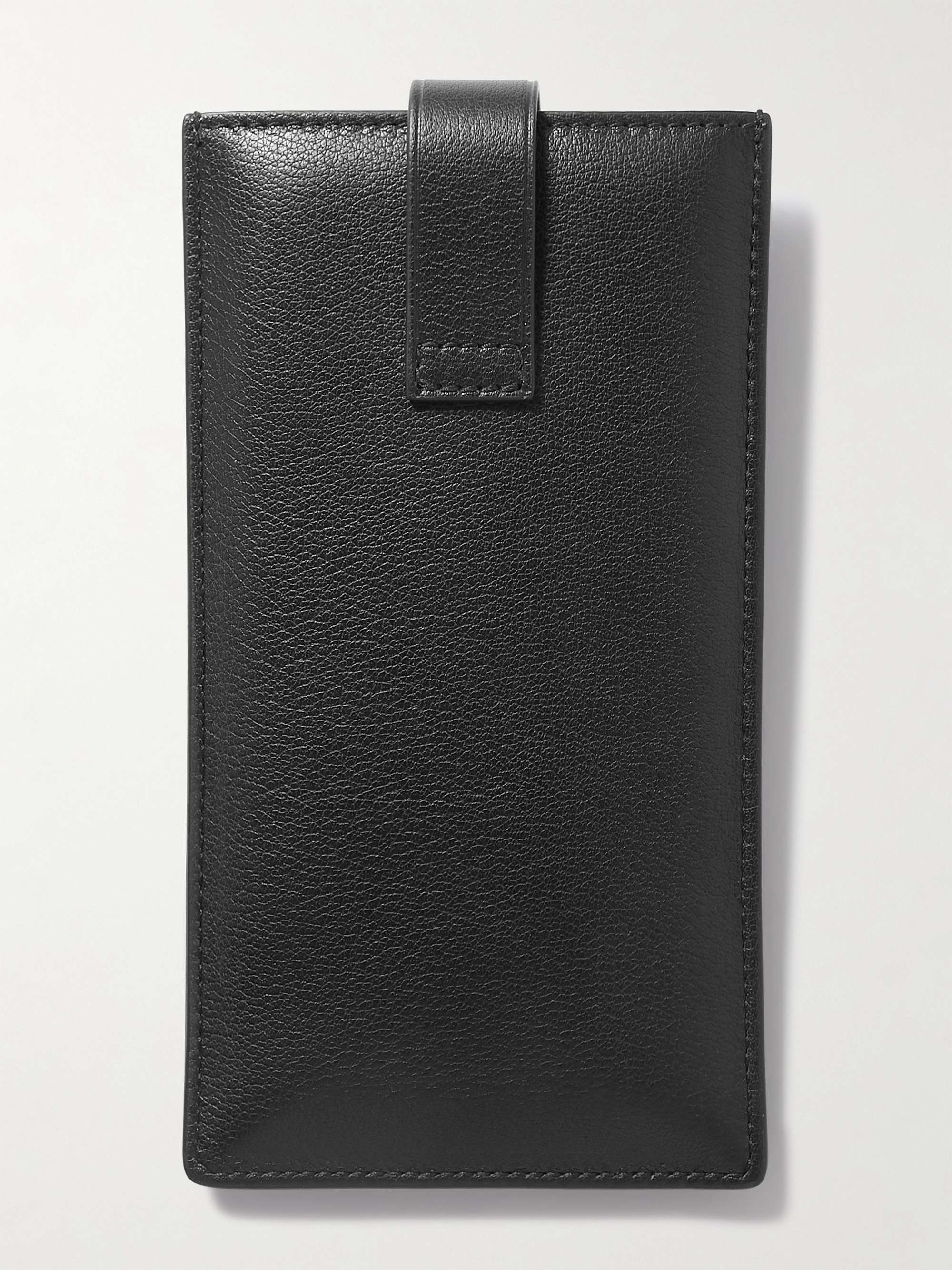 MÉTIER Textured-Leather Glasses Case