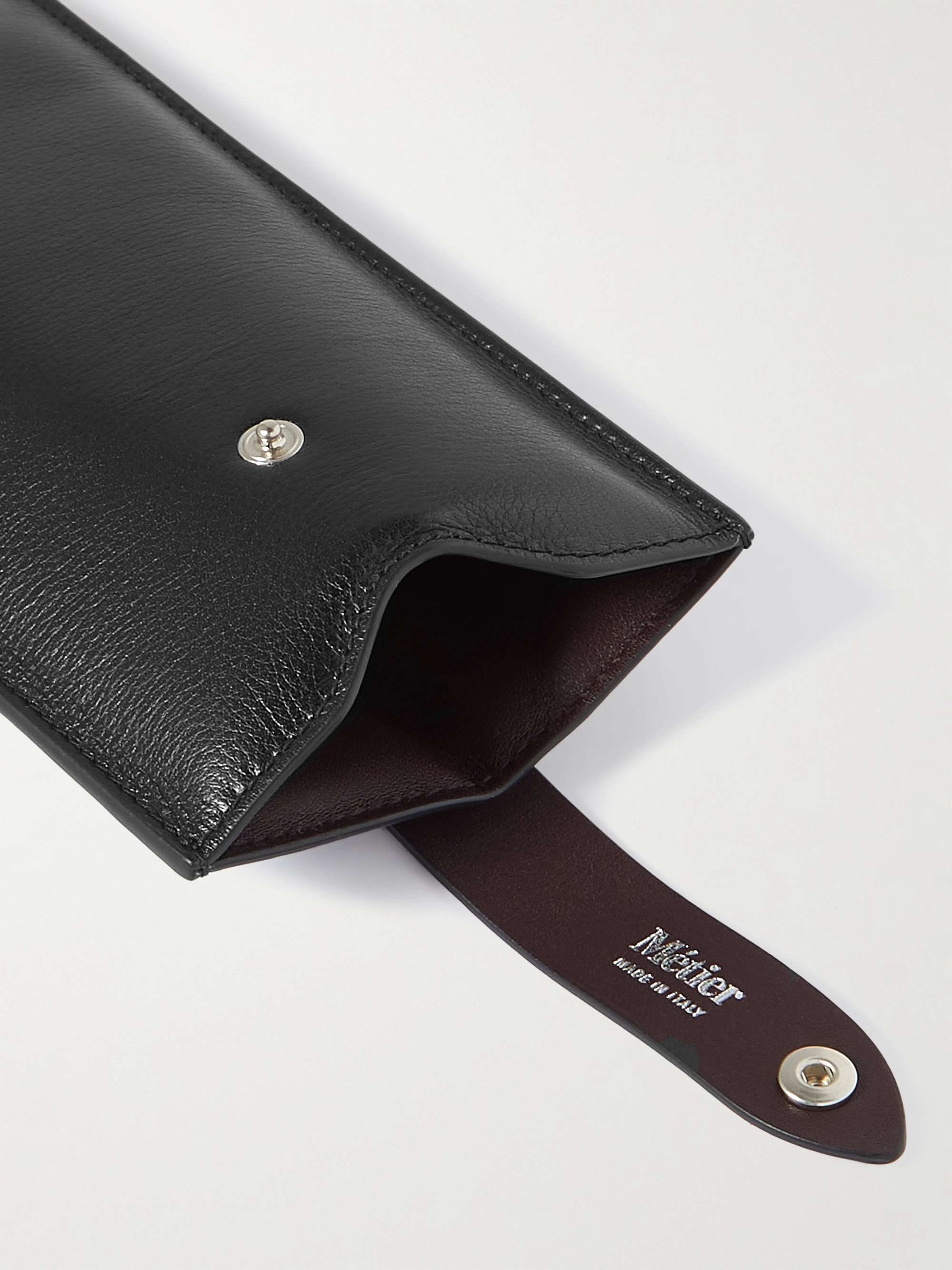 MÉTIER Textured-Leather Glasses Case