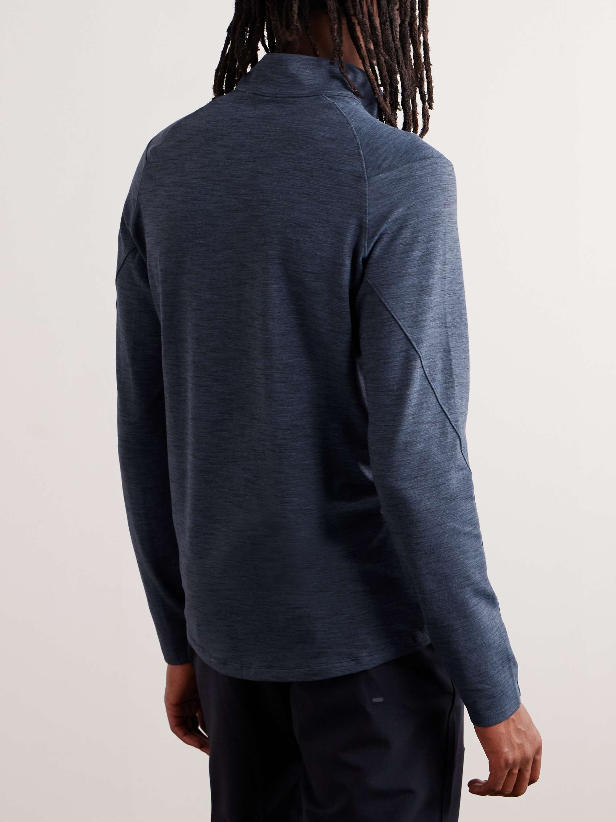 LULULEMON Stretch-Knit Half-Zip Running Top