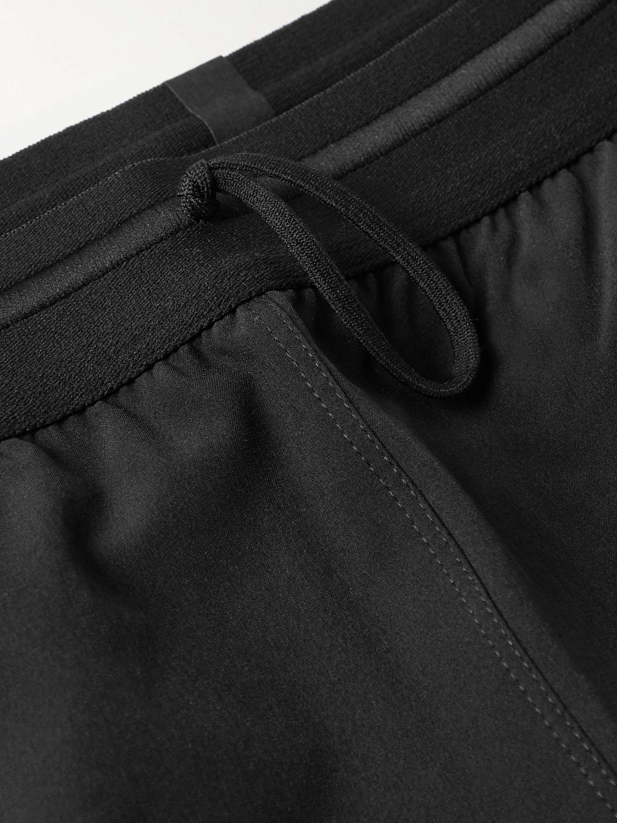 DISTRICT VISION + Sri Chinmoy Centre Mula Slim-Fit Logo-Print Stretch-Shell Shorts
