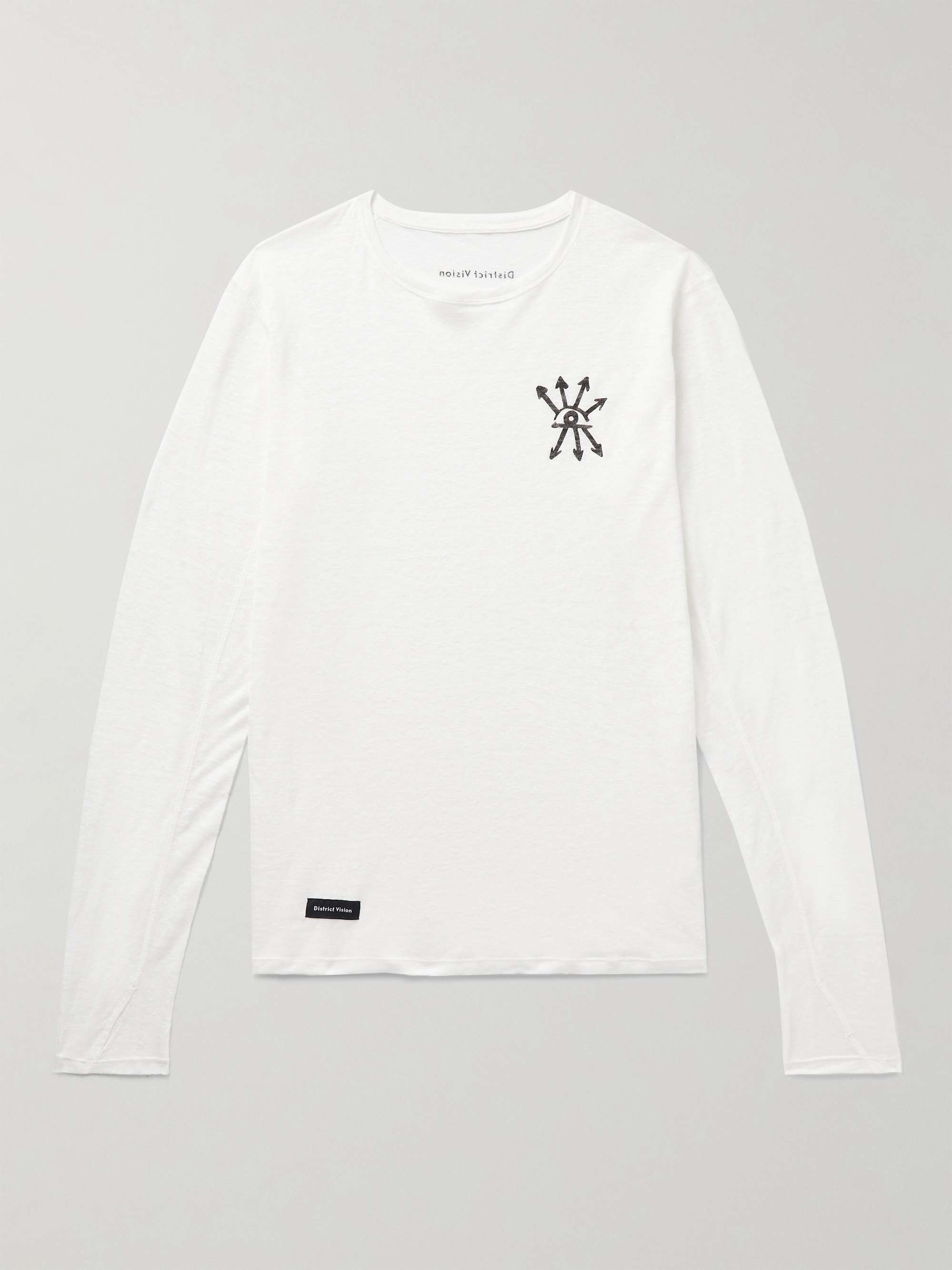 DISTRICT VISION Sukha Logo-Print Hemp-Jersey T-Shirt