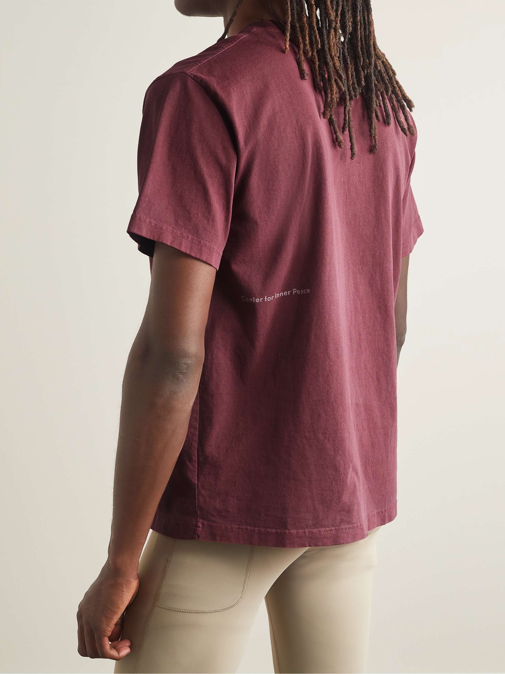 DISTRICT VISION + Sri Chinmoy Centre Karuna Printed Cotton-Jersey T-Shirt