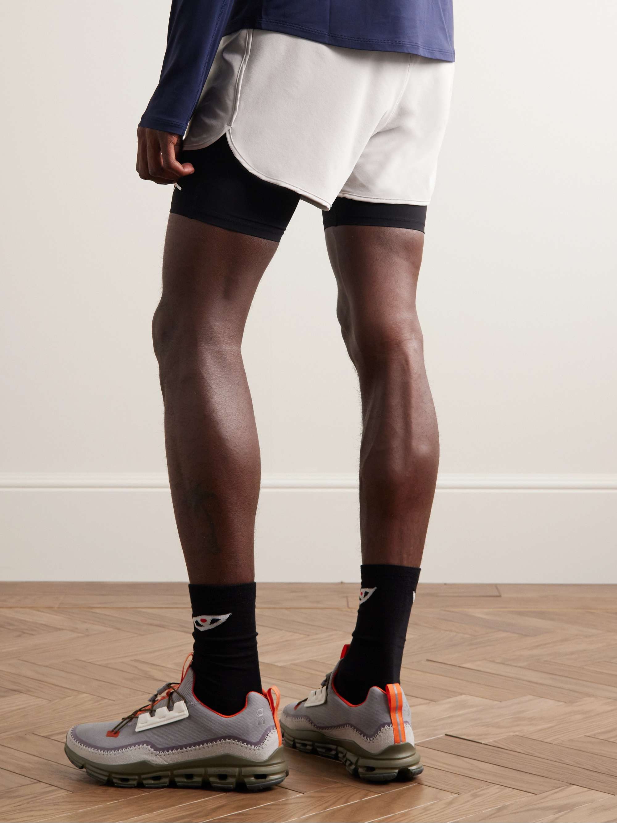DISTRICT VISION Aaron Straight-Leg Layered Shell Drawstring Shorts