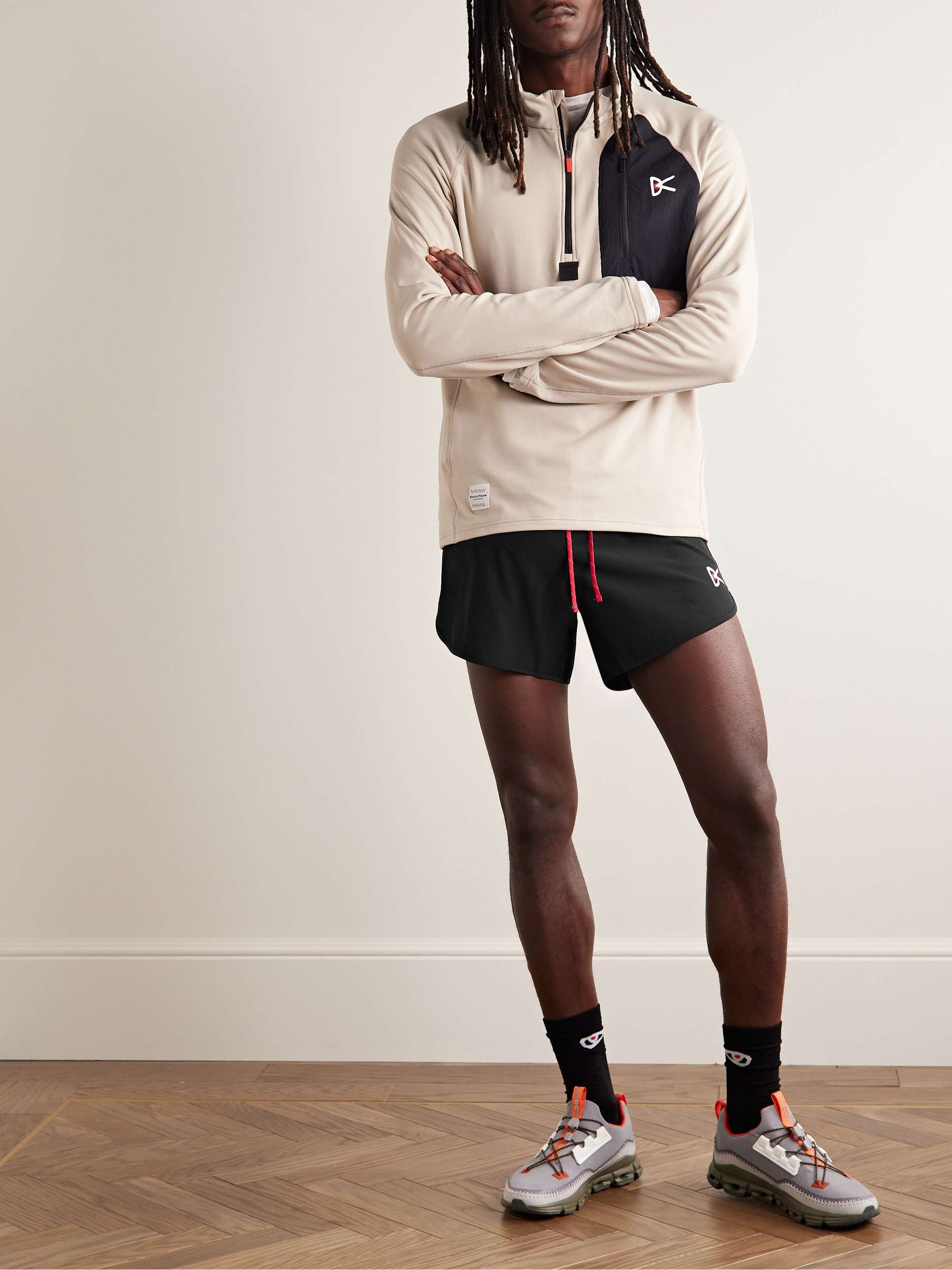 DISTRICT VISION Spino Slim-Fit Stretch-Shell Drawstring Shorts