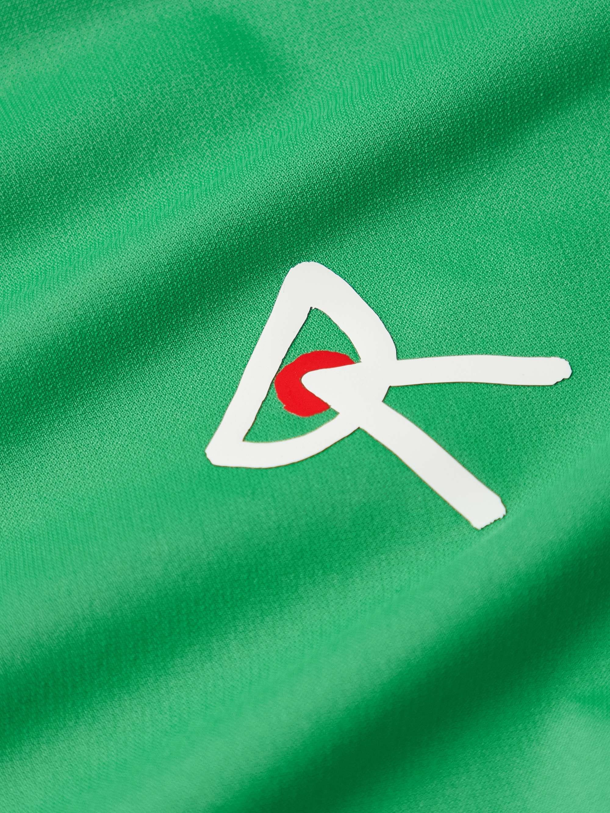 DISTRICT VISION Logo-Print Stretch-Jersey Running T-Shirt