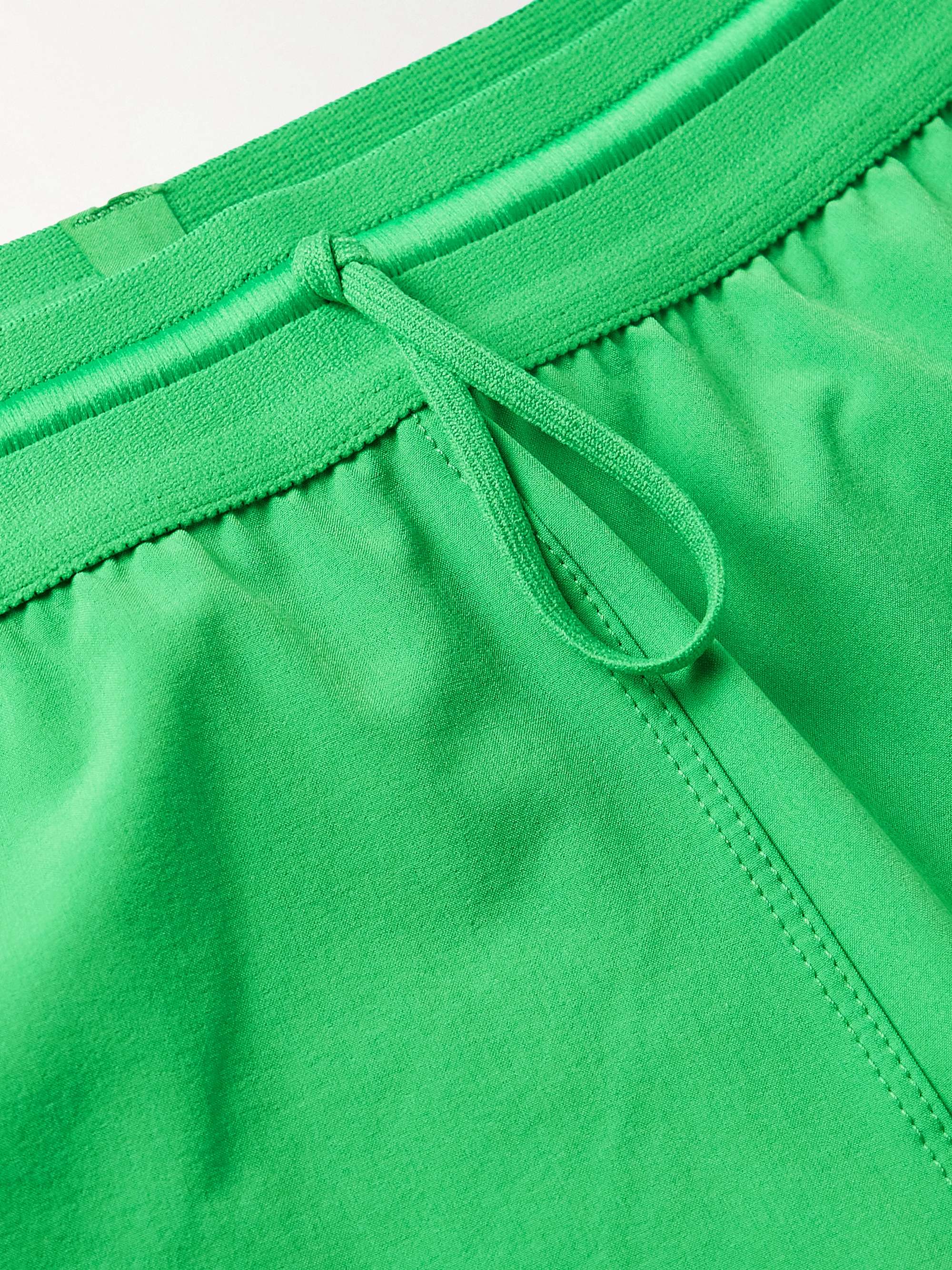 DISTRICT VISION + Sri Chinmoy Centre Mula Slim-Fit Logo-Print Stretch-Shell Shorts