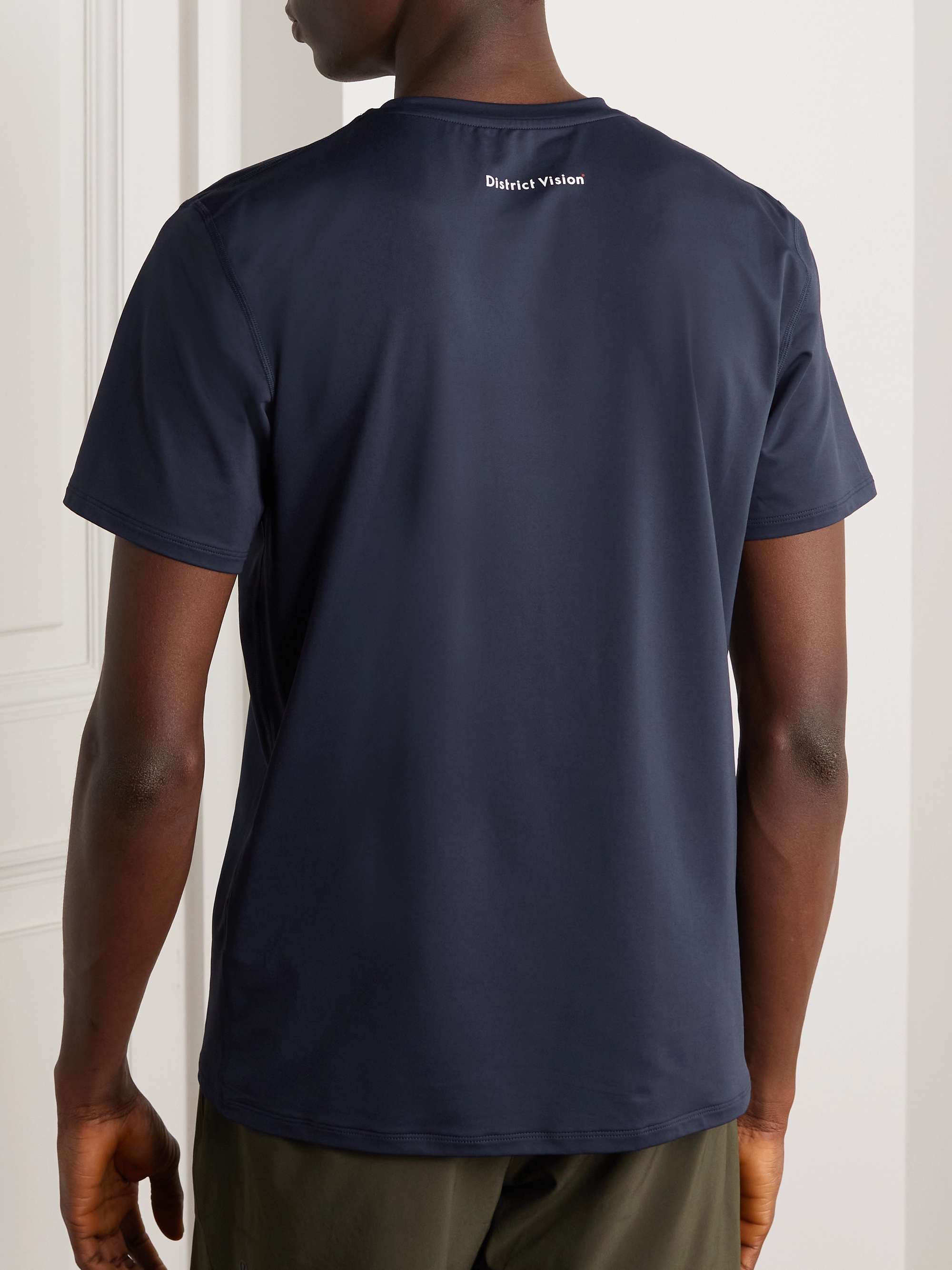 DISTRICT VISION Deva-Tech Logo-Print Stretch-Jersey T-Shirt