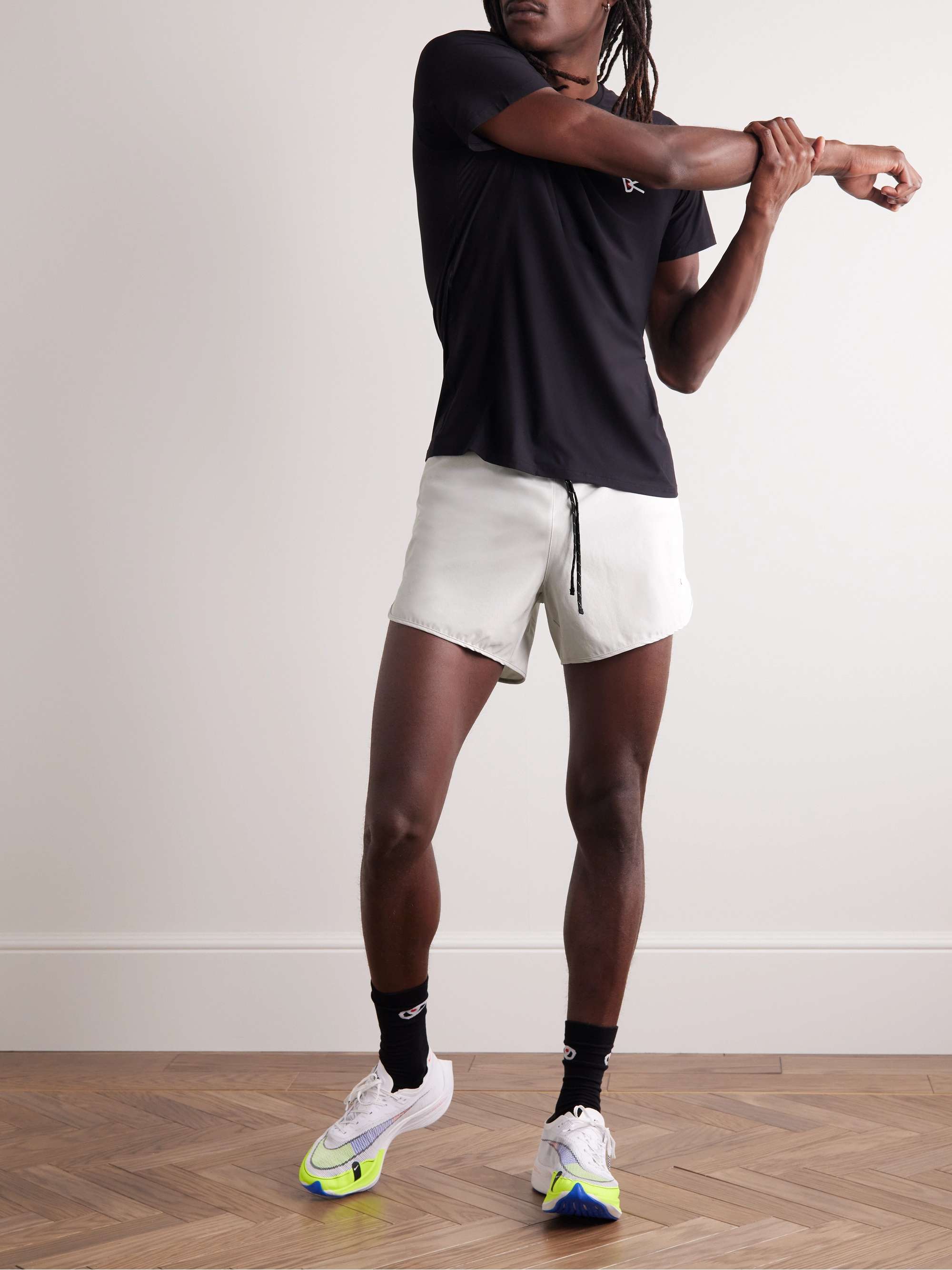 DISTRICT VISION Spino Slim-Fit Stretch-Shell Drawstring Shorts