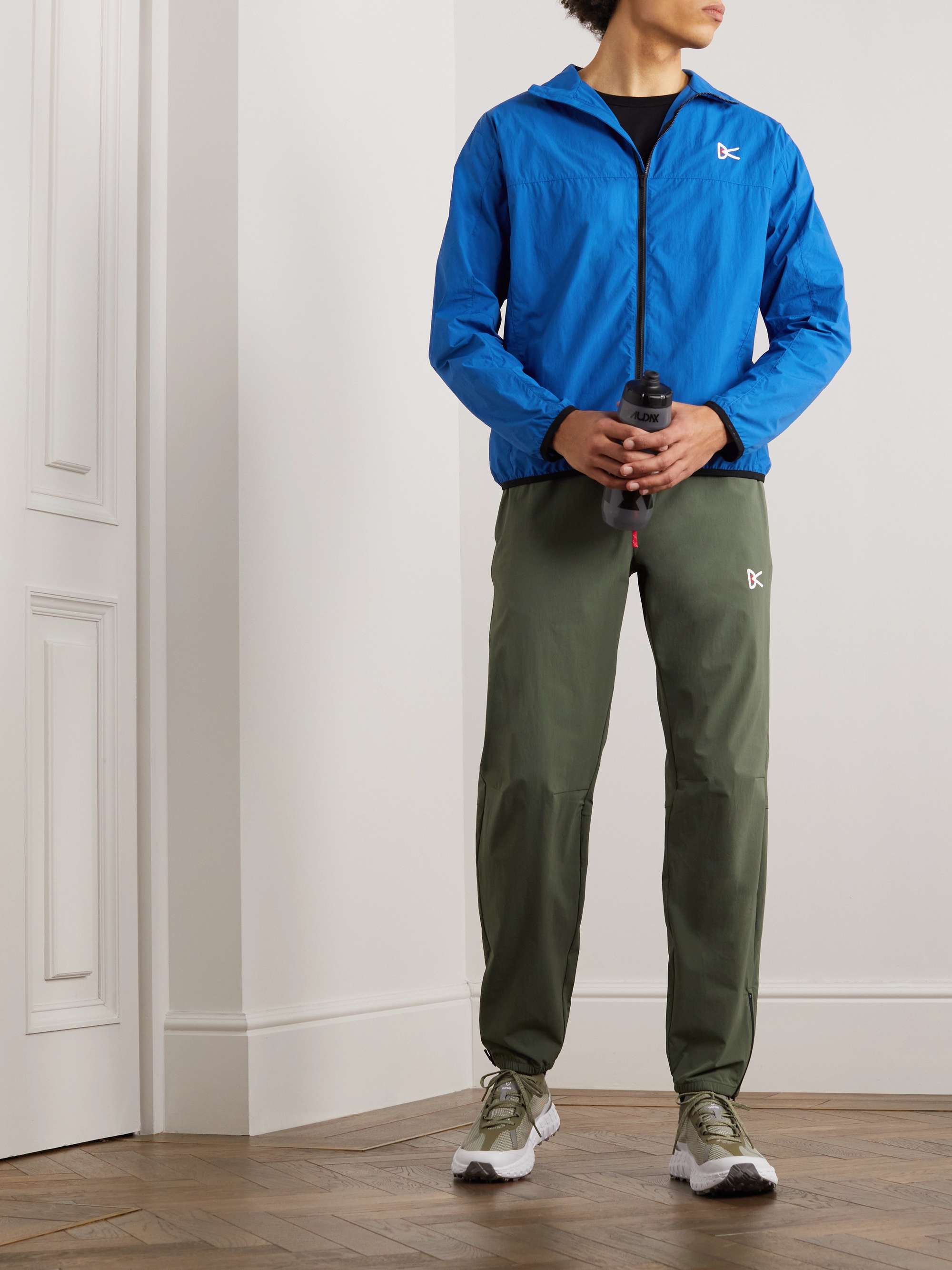 DISTRICT VISION Theo Logo-Print Recycled Nylon Jacket