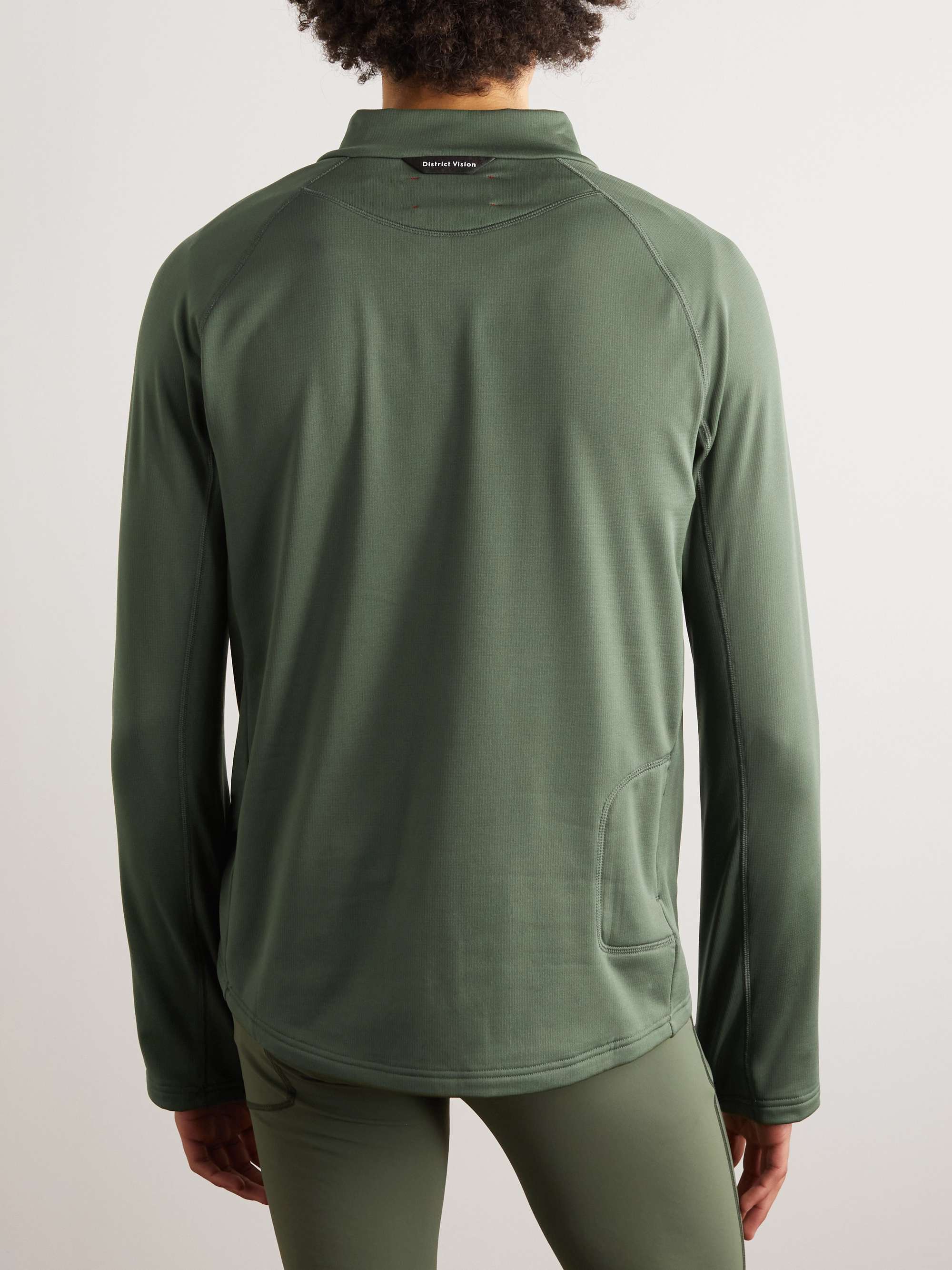 DISTRICT VISION Luca Shell-Trimmed Stretch Recycled-Ripstop Running Top