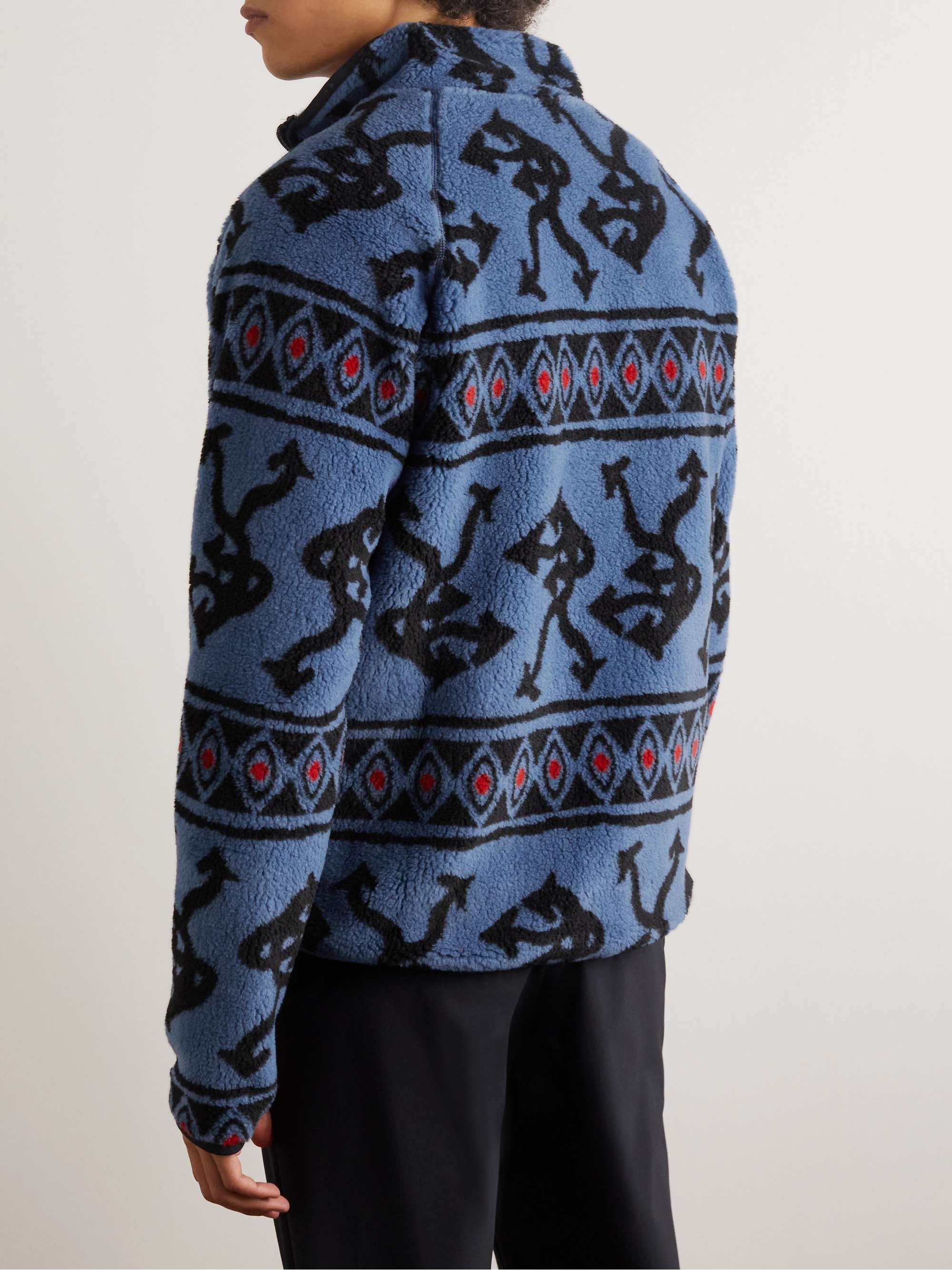 DISTRICT VISION Greg Cabin Printed Fleece Jacket