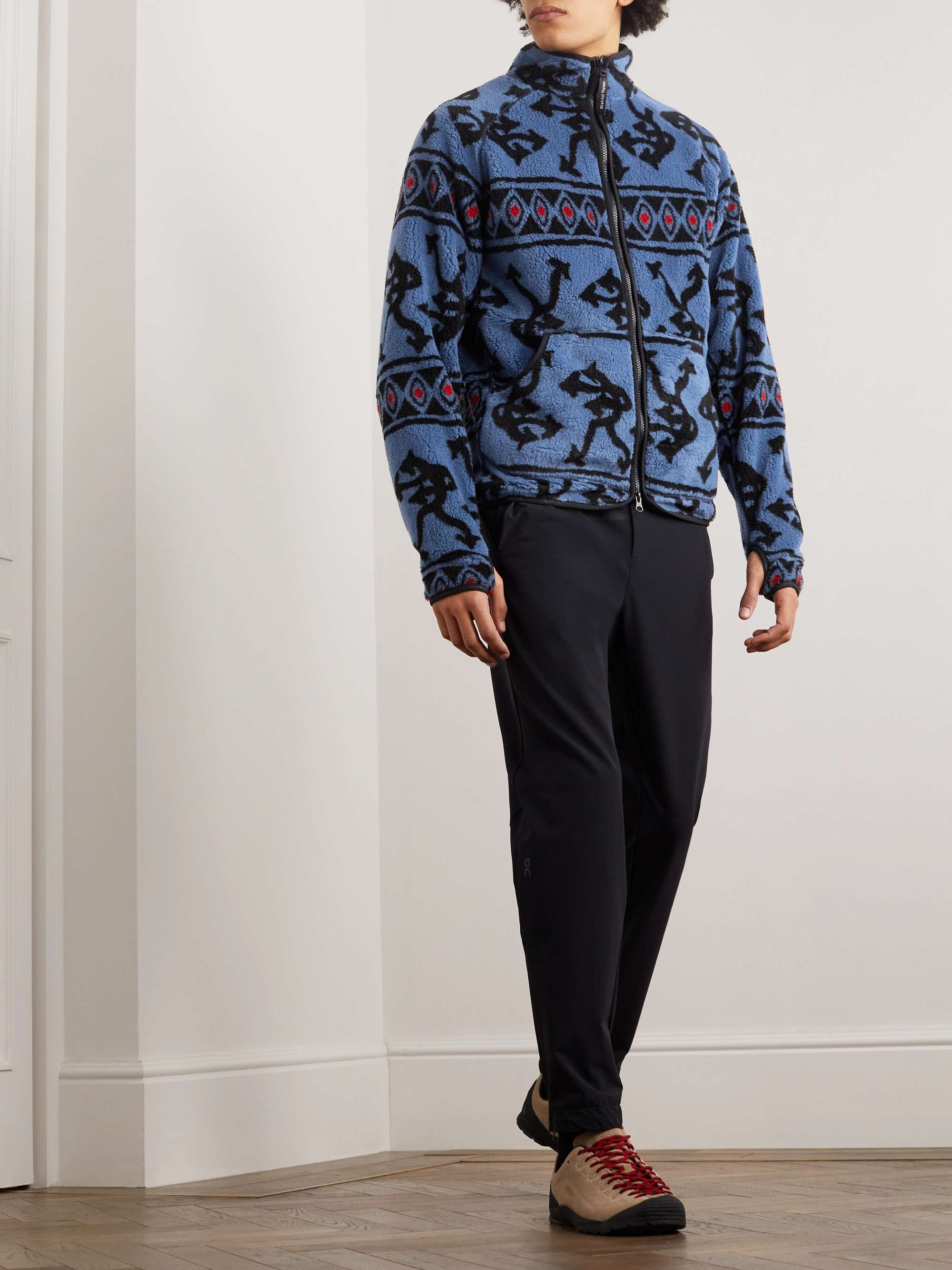 DISTRICT VISION Greg Cabin Printed Fleece Jacket