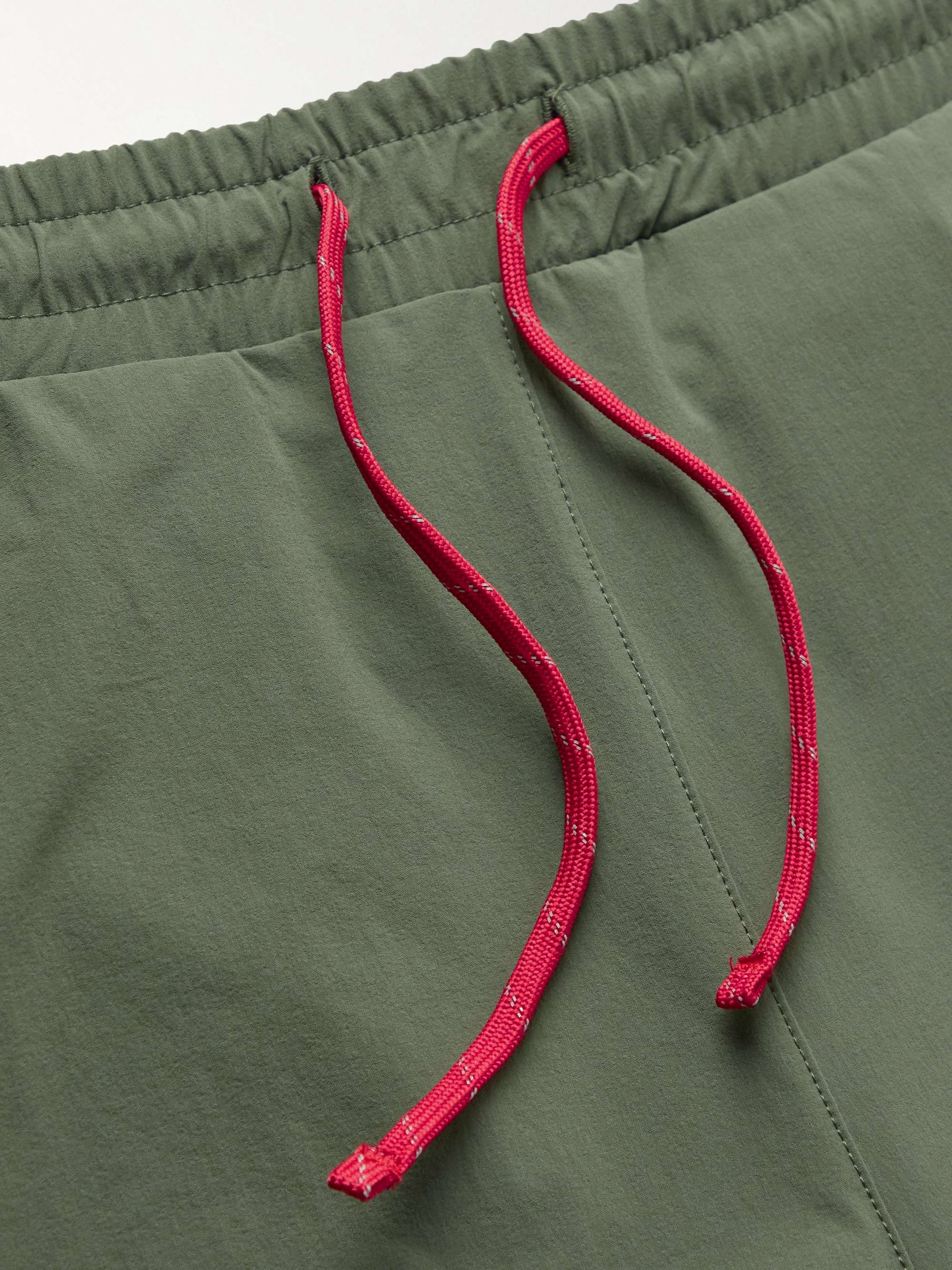 DISTRICT VISION Zanzie Tapered Logo-Print Stretch-Shell Track Pants