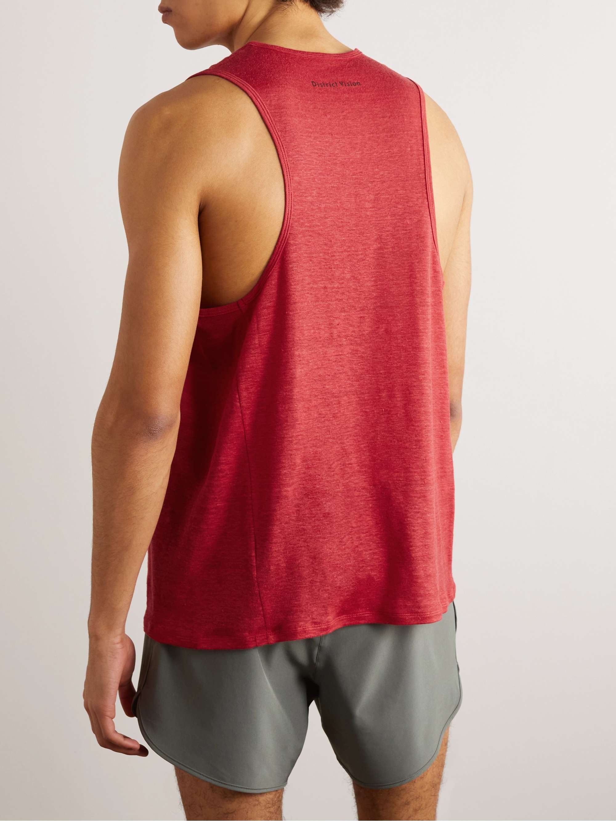 DISTRICT VISION Sukha Printed Hemp-Jersey Tank Top